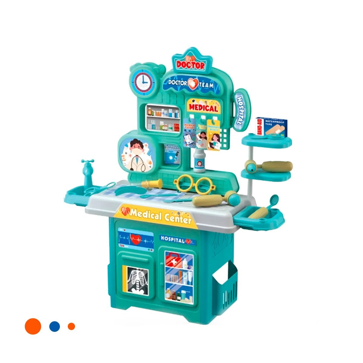 AREA CLINICA INTERACTIVA CON ACCESORIOS DE DOCTOR PARA APRENDIZAJE EN CASA YPAPEL REGALO - 1