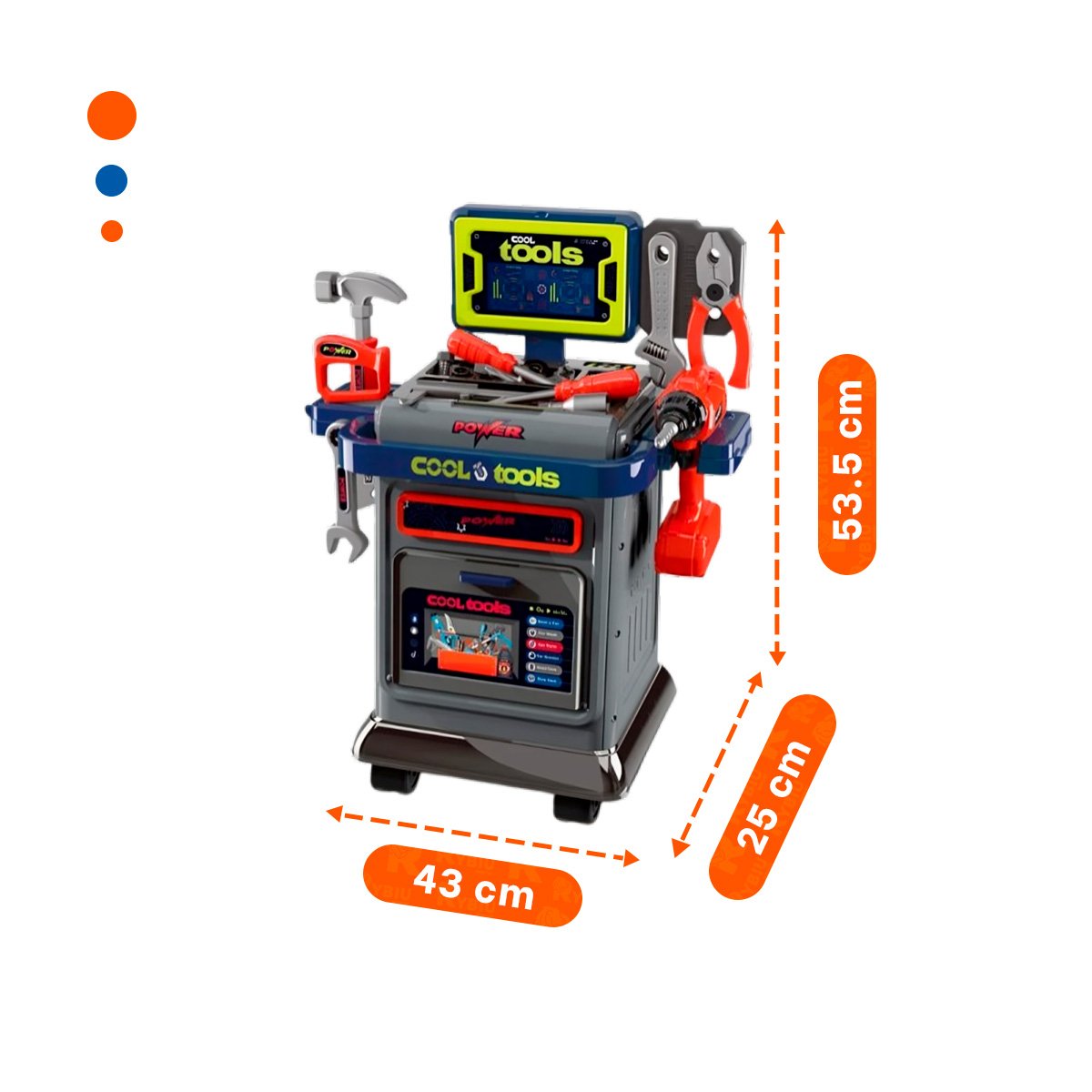 PACK2 PLATAFORMA DE HERRAMIENTAS DE JUEGO CON ACCESORIOS PARA HOGAR YREGALO STICKER - 4
