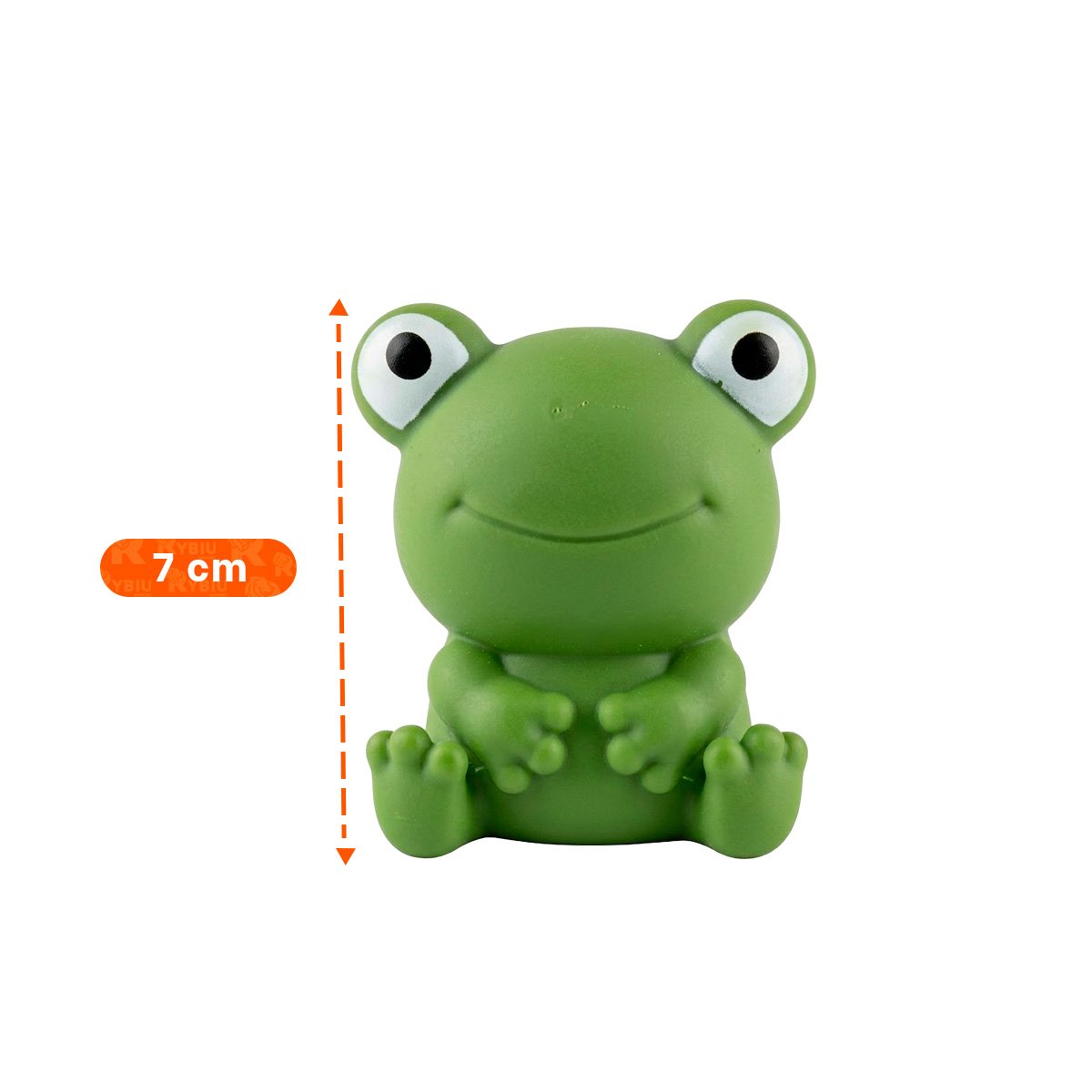 COLECCION 6 ANIMALES RANA JIRAFA LEON MONO ELEFANTE POLLO MULTICOLOR DIMENSIONES 7CM - 4