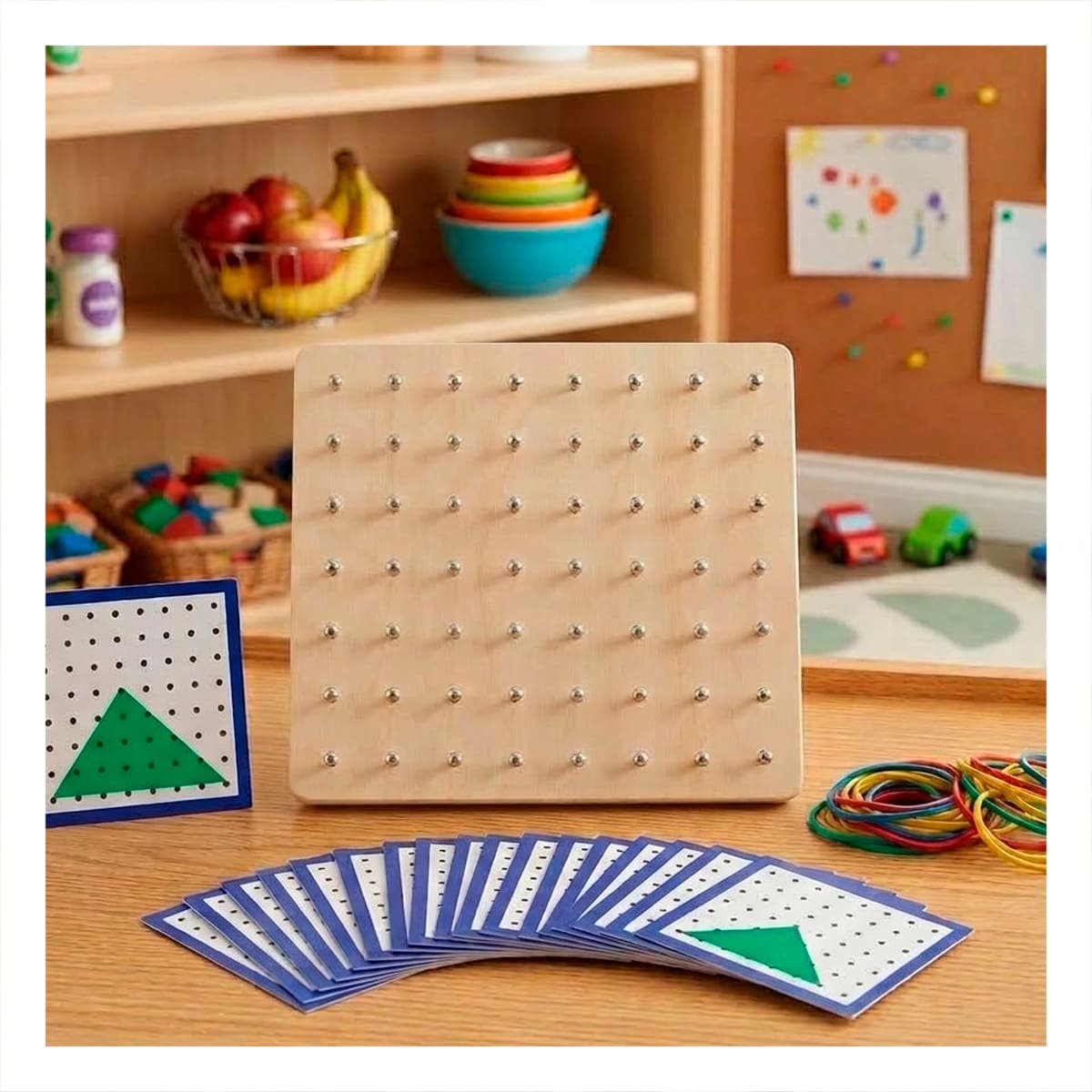 PACK4 BASE CREATIVA DE CLAVOS Y LIGAS COLOR MULTICOLOR PARA ENTRETENIMIENTO INFANTIL - 5
