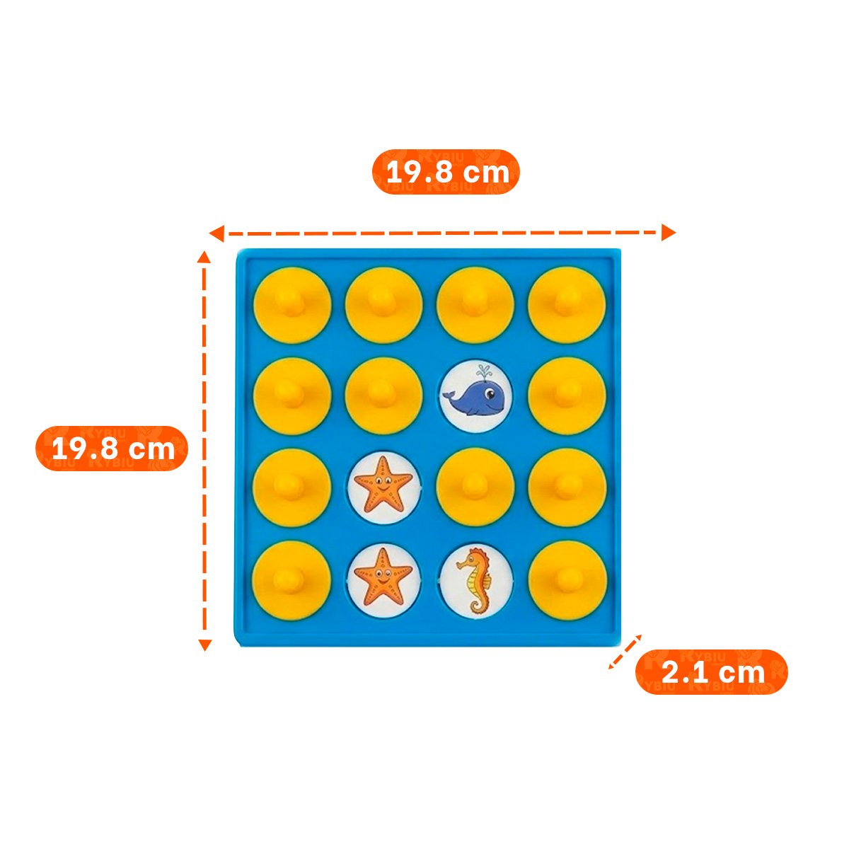 PACK6 TABLERO DE MEMORIA LOTTO DE PLASTICO COLOR AZUL PARA JUEGO INFANTIL YPAPEL REGALO - 4
