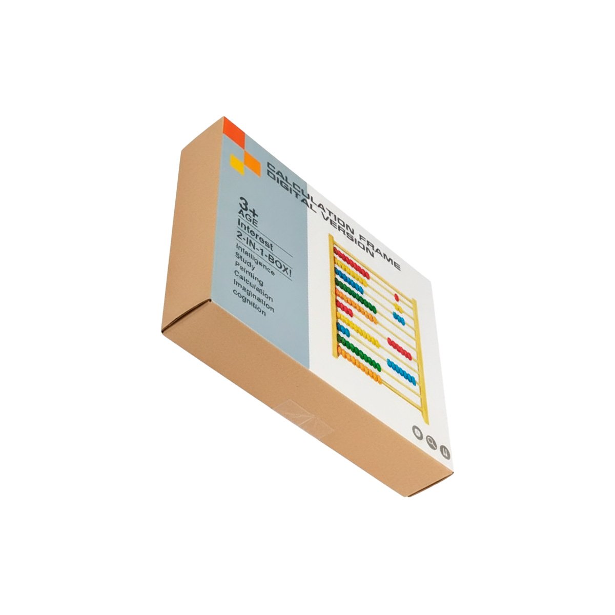 PACK2 TABLERO DIDACTICO CON ABACO COLOR MULTICOLOR Y PIZARRA 2 EN 1 ESCOLAR YREGALO STICKER - 2