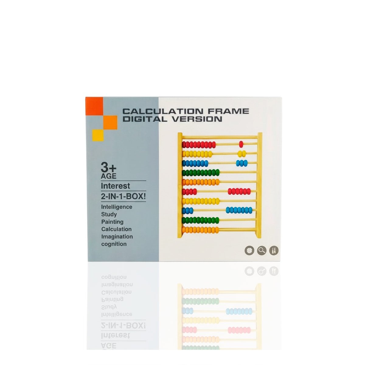 PACK6 JUEGO 2 EN 1 DIDACTICO DE ABACO Y PIZARRA COLOR MULTICOLOR EDUCATIVO YREGALO STICKER - 2