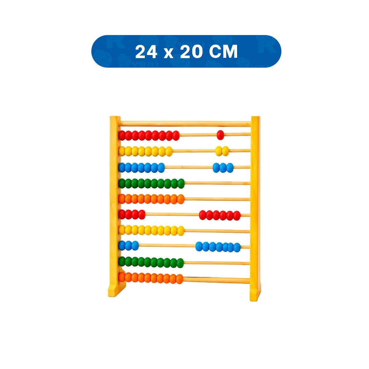 PACK6 JUEGO 2 EN 1 DIDACTICO DE ABACO Y PIZARRA COLOR MULTICOLOR EDUCATIVO YREGALO STICKER - 4
