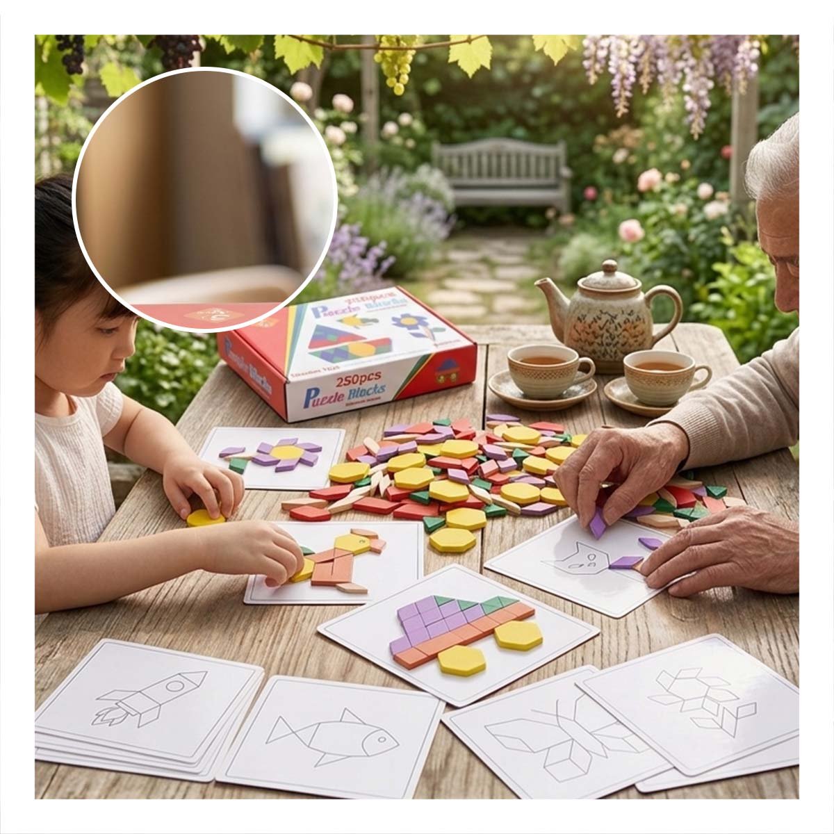 PACK2 ROMPECABEZA DE MOSAICO 250 PIEZASA COLOR MULTICOLOR PARA DINAMICA ESCOLAR - 3