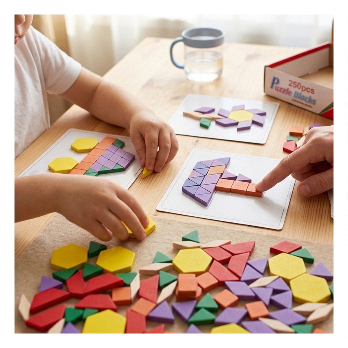 JUEGO INFANTIL MOSAICO 250 PIEZASA COLOR MULTICOLOR PARA ACTIVIDAD VISUAL - 2