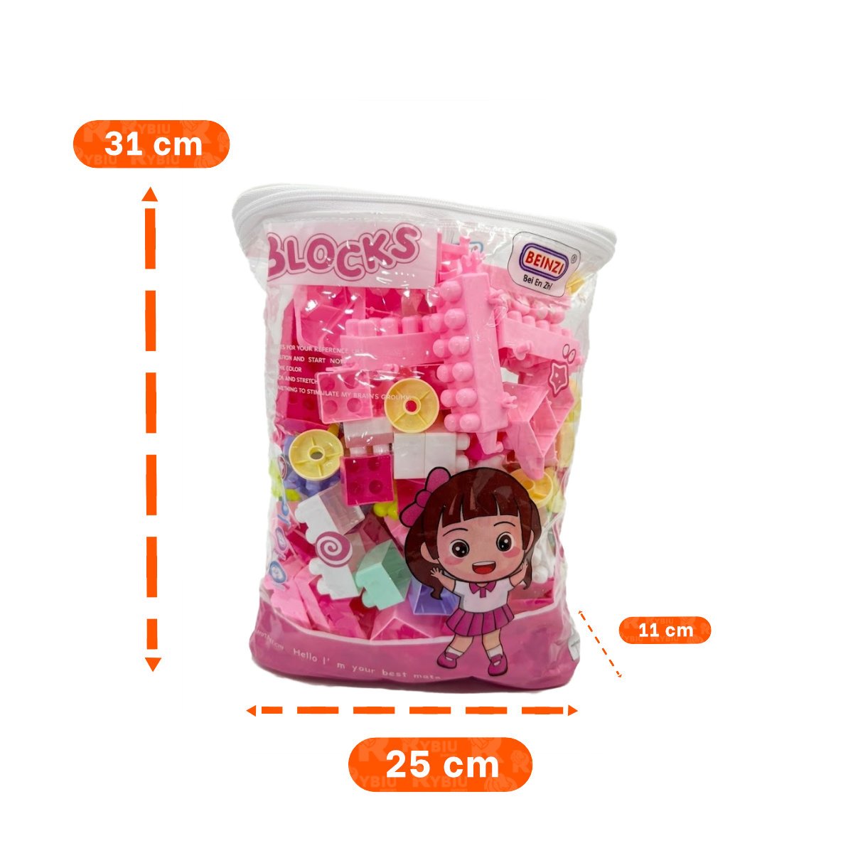 PACK6 BLOQUES DE ENSAMBLE DIDACTICO 160 PIEZAS CON BOLSA MULTICOLOR ESCOLAR YPAPEL REGALO - 4