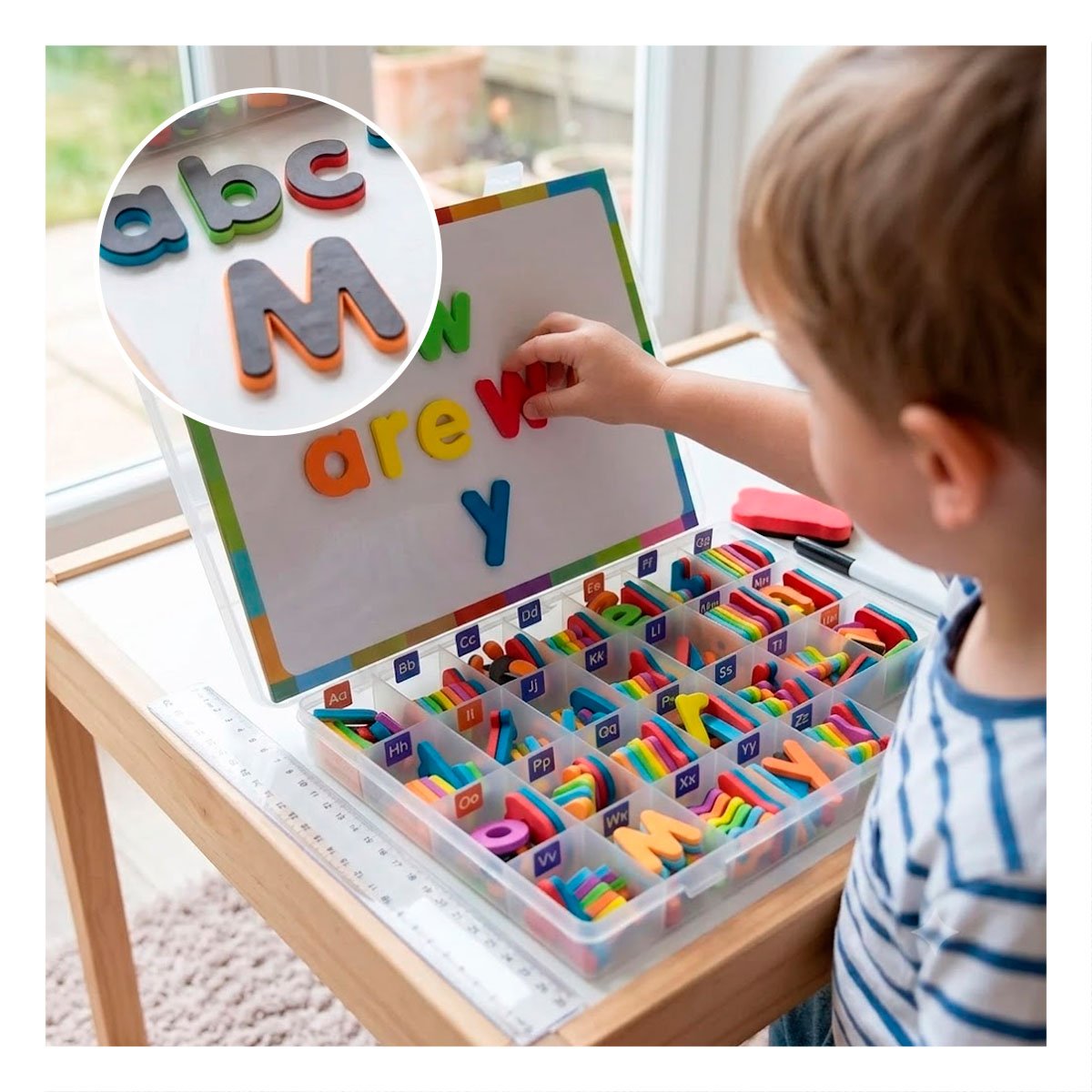 PACK2 TABLERO MAGNETICO PARA ACTIVIDADES DE LECTURA Y CALCULO 253 PZS - 5