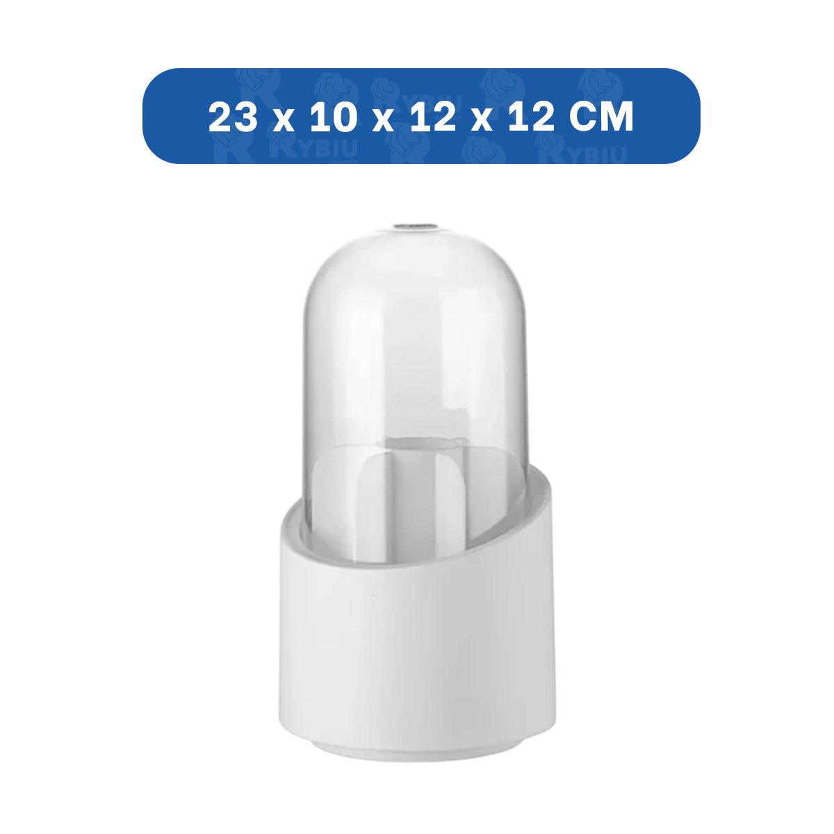 PACK6 PORTA COSMETICOS GIRATORIO BLANCO PARA ACCESORIOS DE BELLEZA DIARIO - 4