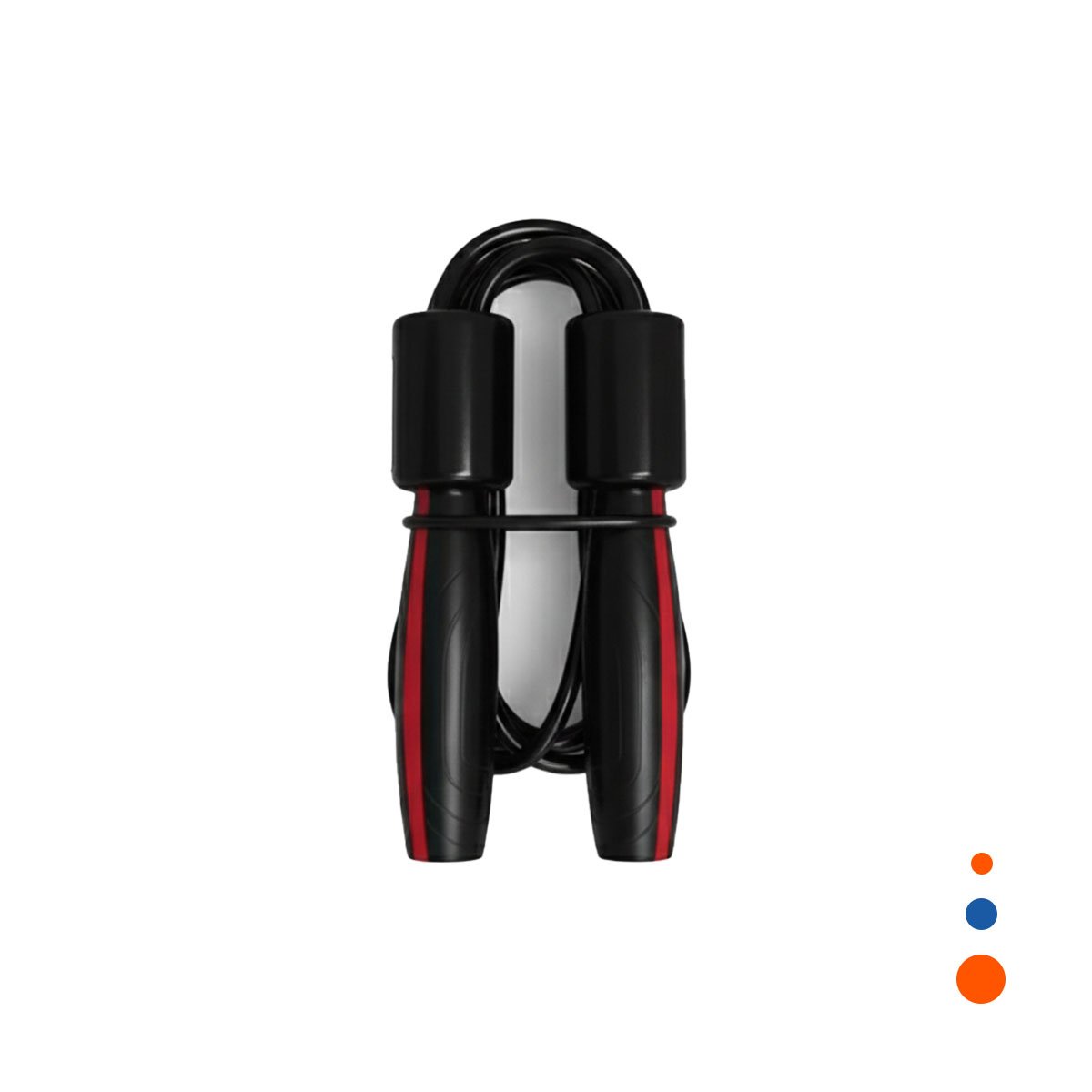 EJERCICIOS COMPLETOS CON SOGA PORTATIL PARA SALTOS NEGRO YREGALO STICKER - 3