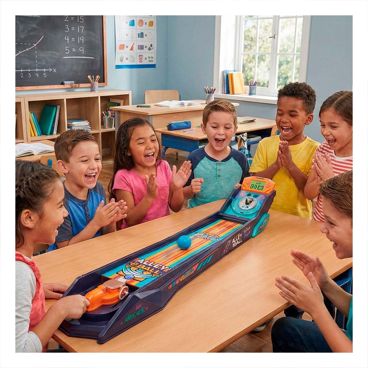 PACK2 PLATAFORMA DE PELOTA DE CALLE ELECTRONICO PARA JUEGO ACTIVO EN AZUL Y NARANJA 85CM - 2
