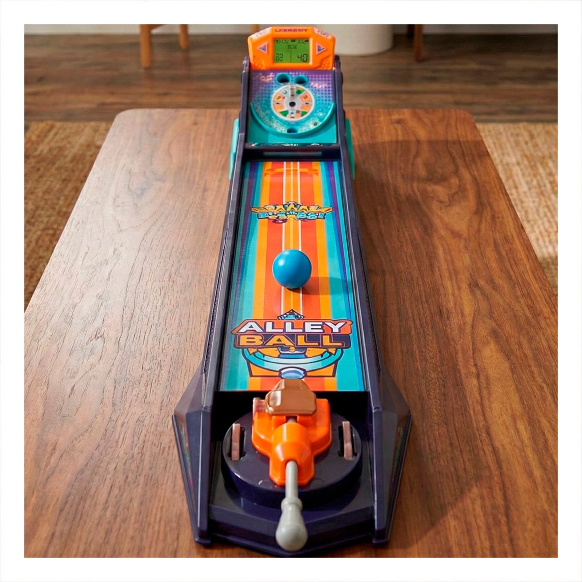 PACK2 PLATAFORMA DE PELOTA DE CALLE ELECTRONICO PARA DIVERSION EN AZUL Y NARANJA YPAPEL REGALO - 2
