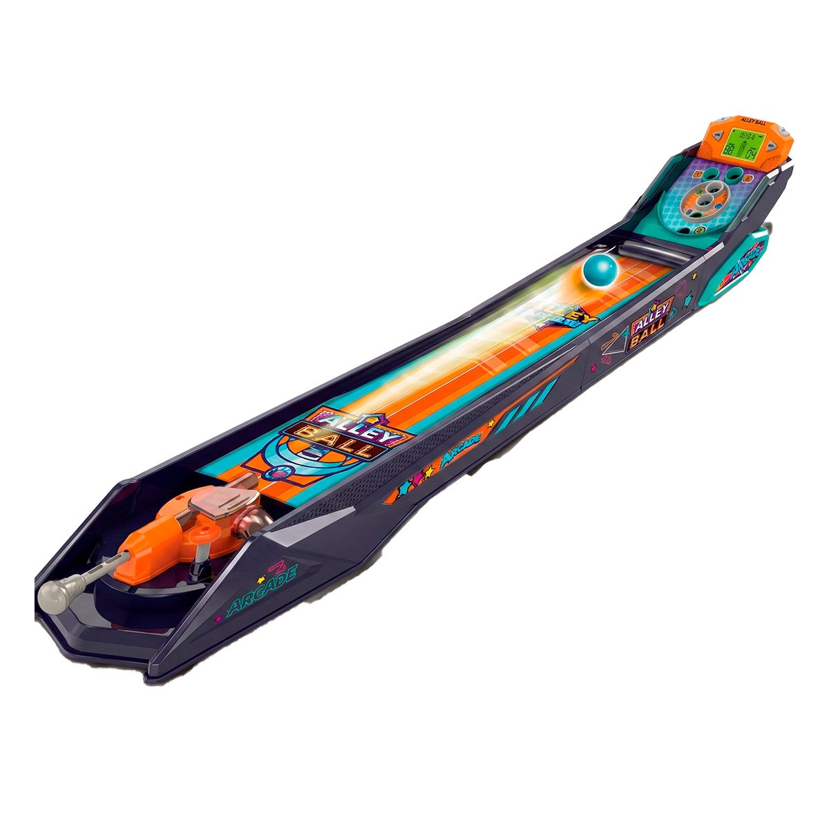 TABLERO DE PELOTA DE CALLE ELECTRONICO PARA USO FAMILIAR EN AZUL Y NARANJA YREGALO STICKER - 3