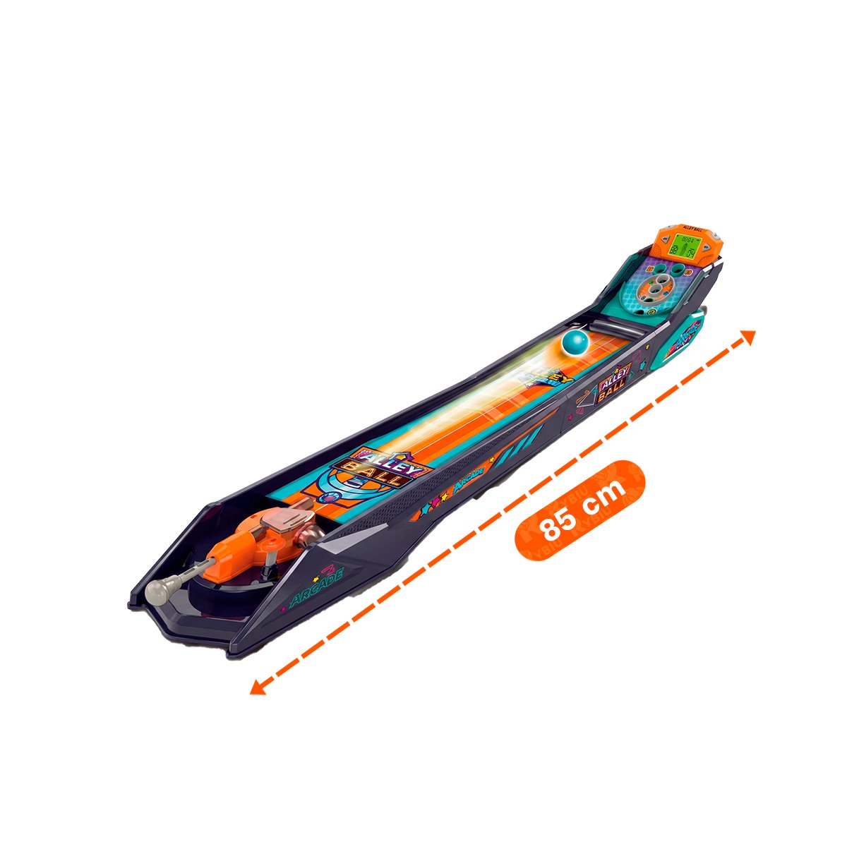 TABLERO DE PELOTA DE CALLE ELECTRONICO PARA USO FAMILIAR EN AZUL Y NARANJA YREGALO STICKER - 4