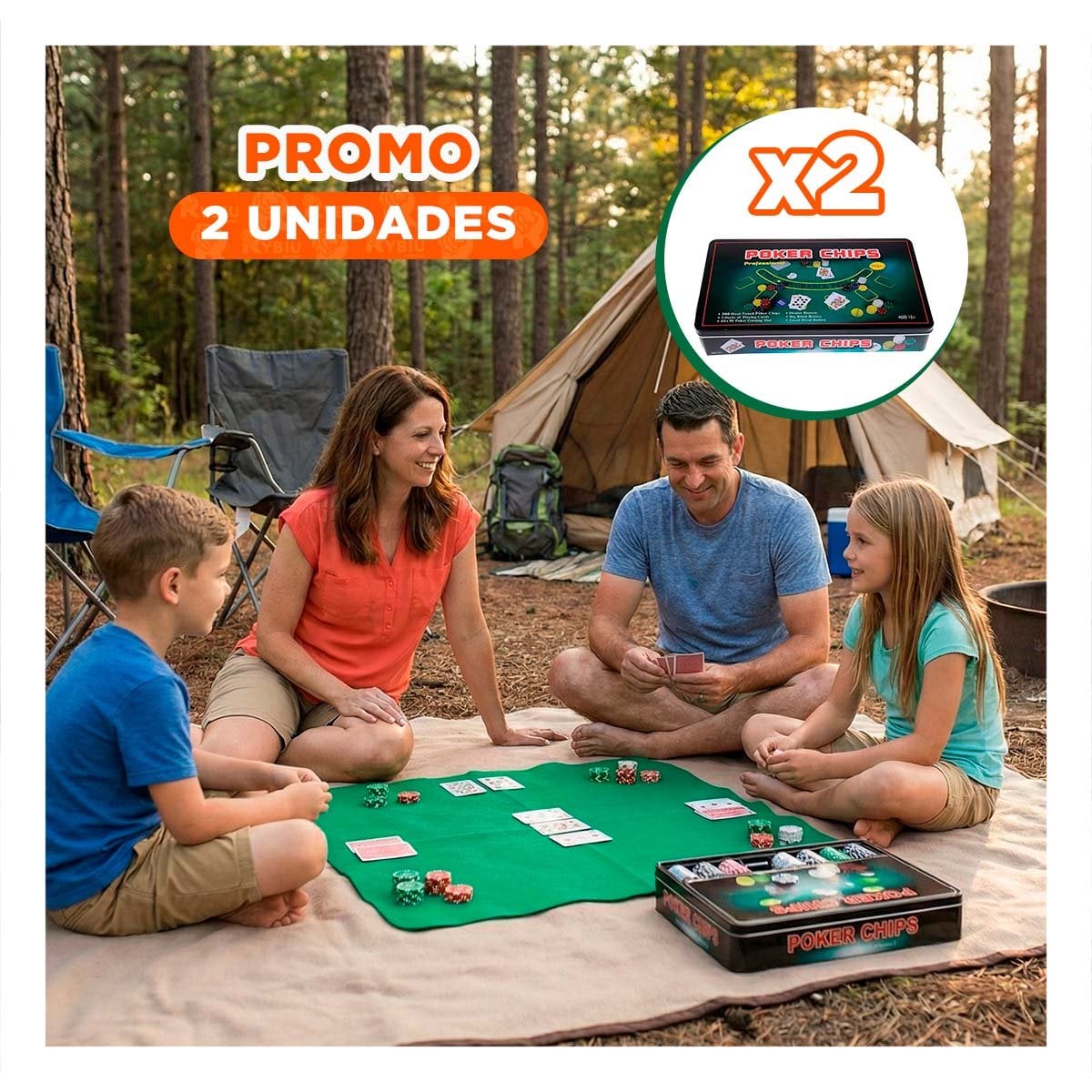 PACK2 ALTERNATIVA DE FICHAS POKER NEGRO PARA REUNIONES SOCIALES HOGAR YREGALO STICKER - 1