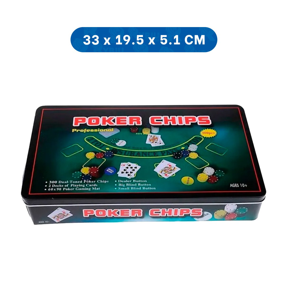 OPCION DE FICHAS POKER NEGRO PARA JUEGO CLASICO DE MESA HOGAR YLIGAS REGALO - 4