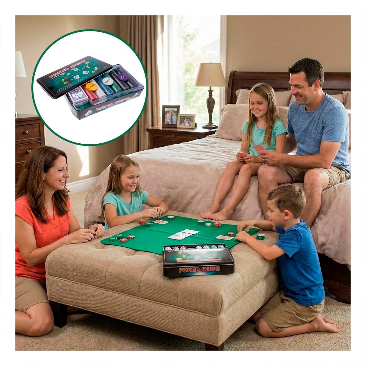 ACCESORIO DE FICHAS POKER NEGRO PARA MESA DE JUEGO EN CASA YSTICKY - 2