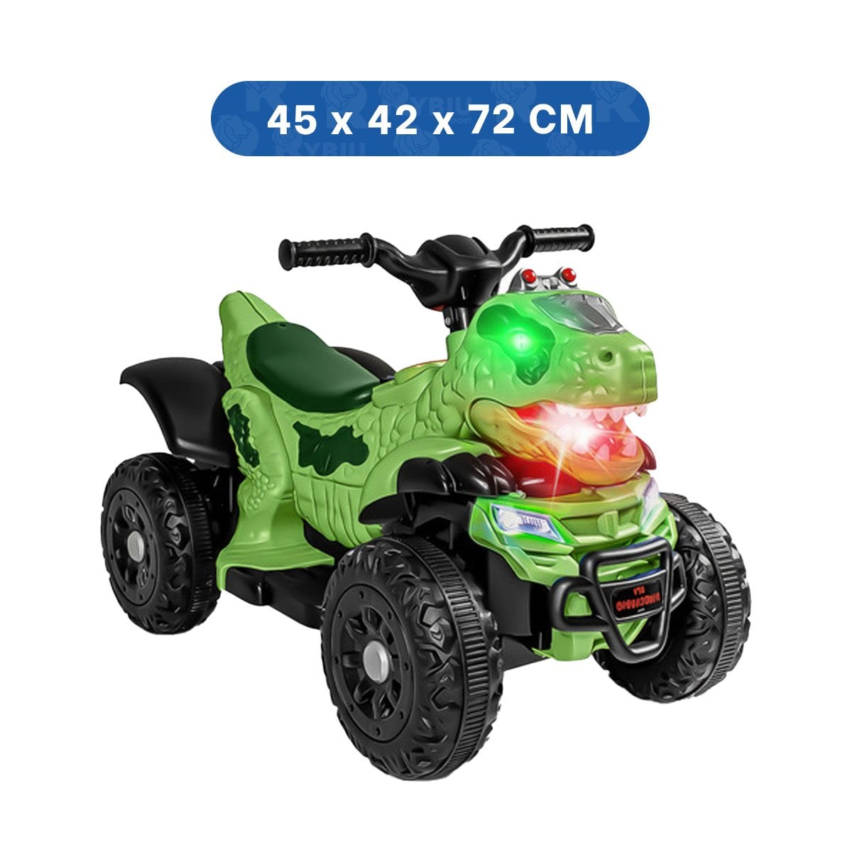 VEHICULO INFANTIL DE DINOSAURIO PARA MOVIMIENTO SEGURO COLOR VERDE 42X72X45CM YLIGAS REGALO - 4