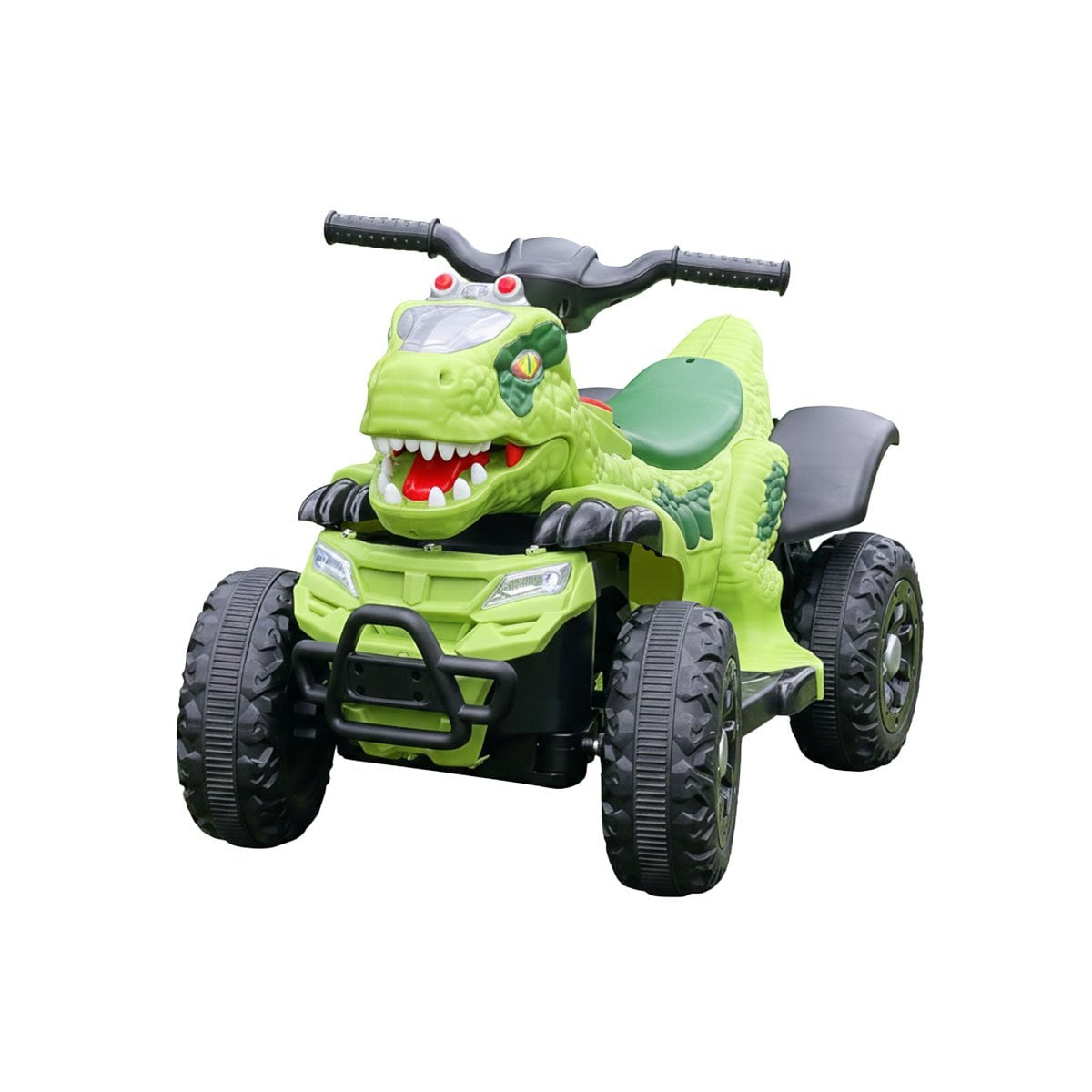VEHICULO INFANTIL CON ESTILO DINOSAURIO PARA USO RECREATIVO EN VERDE 42X72X45CM YPAPEL REGALO - 1