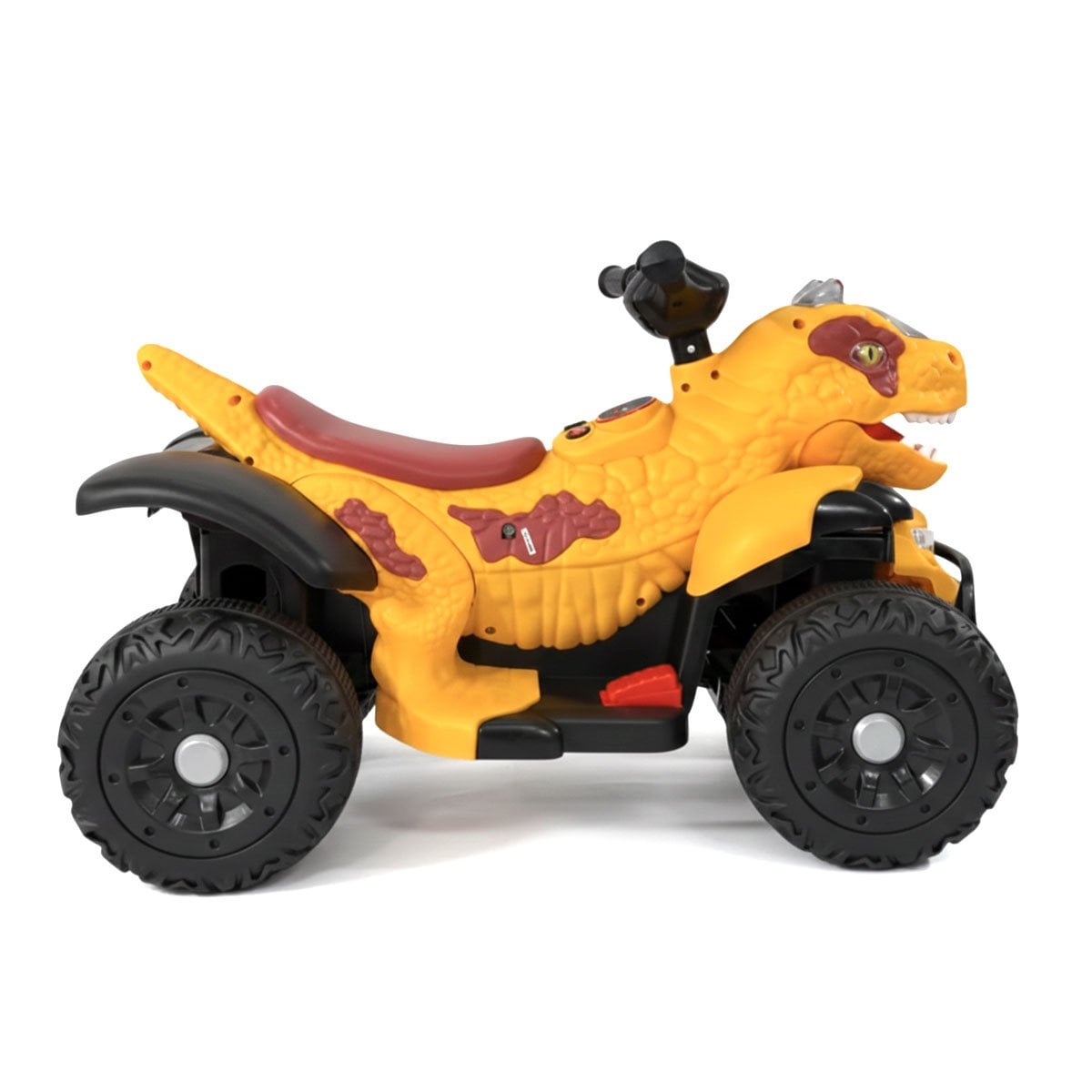 TRANSPORTE CON FORMA DINOSAURIO PARA ACTIVIDAD RECREATIVA AMARILLO 42X72X45CM YREGALO STICKER - 3