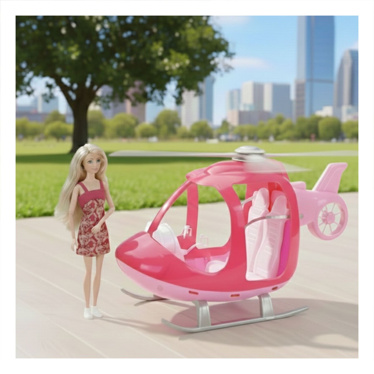 SISTEMA VOLADOR ROSADO CON FIGURA INTERACTIVA PARA JUEGO CREATIVO EN CASA YREGALO STICKER - 2
