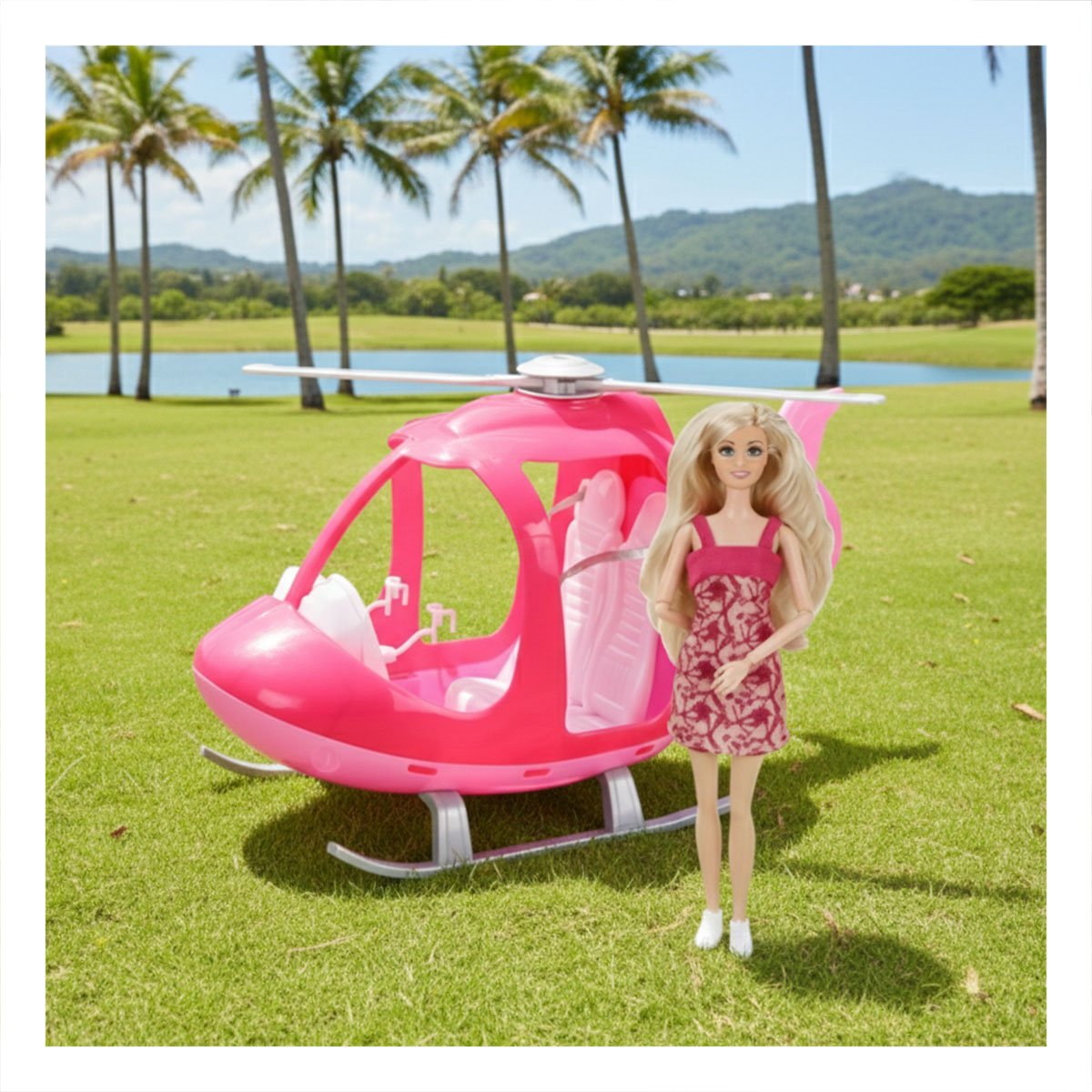 FIGURA VOLADORA ROSADA CON FIGURA INTERACTIVA PARA DIVERSION DURANTE EL JUEGO EN CASA - 2