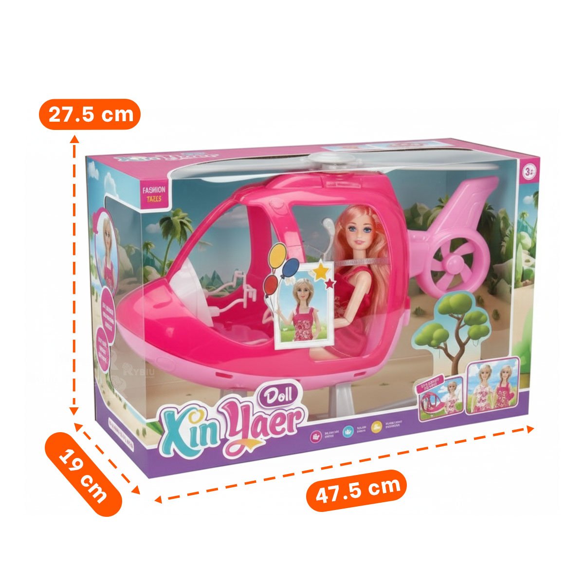 FIGURA VOLADORA ROSADA CON FIGURA INTERACTIVA PARA DIVERSION DURANTE EL JUEGO EN CASA - 4