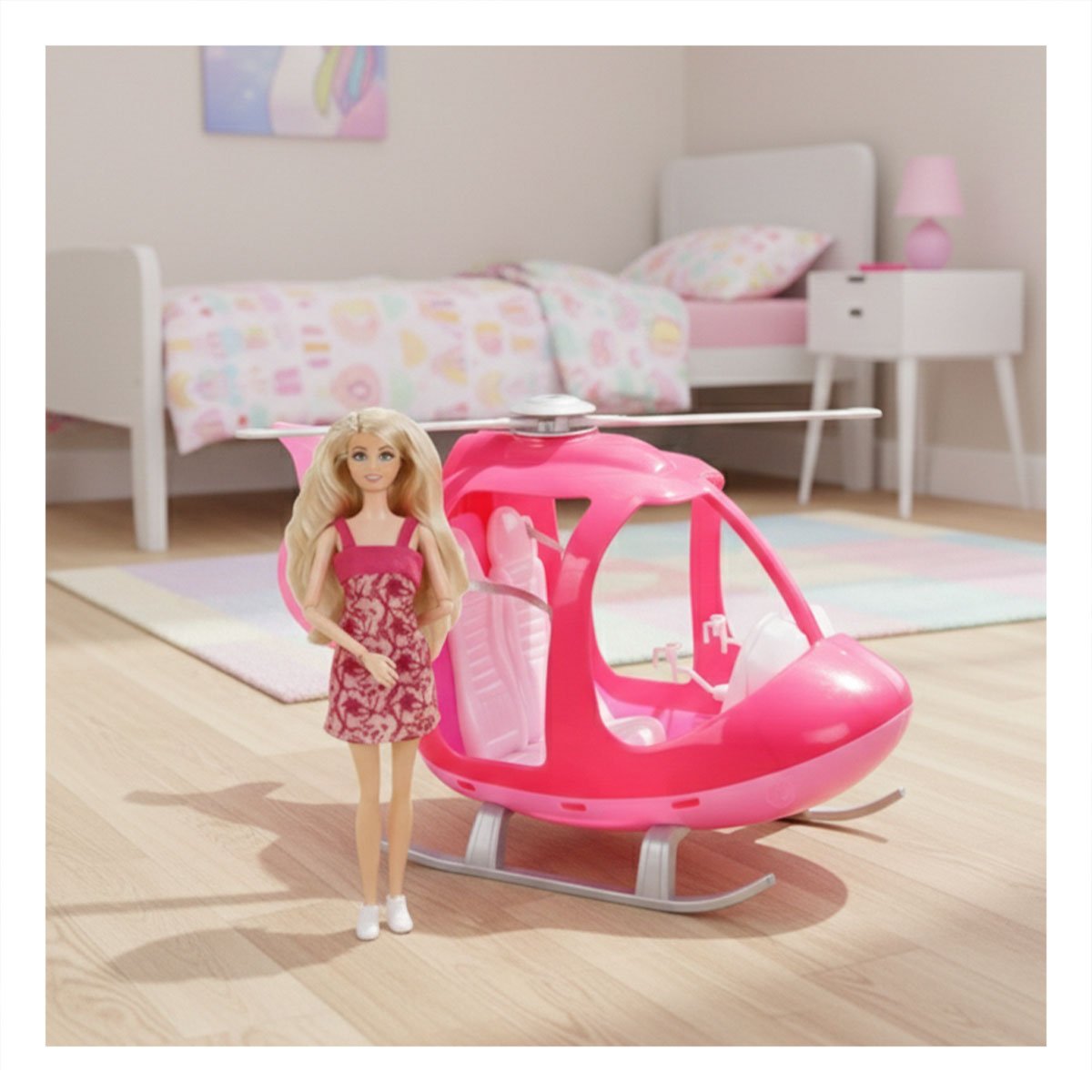 PACK2 ACCESORIO VOLADOR ROSADO CON FIGURA INTERACTIVA PARA JUEGO RECREATIVO YPAPEL REGALO - 2