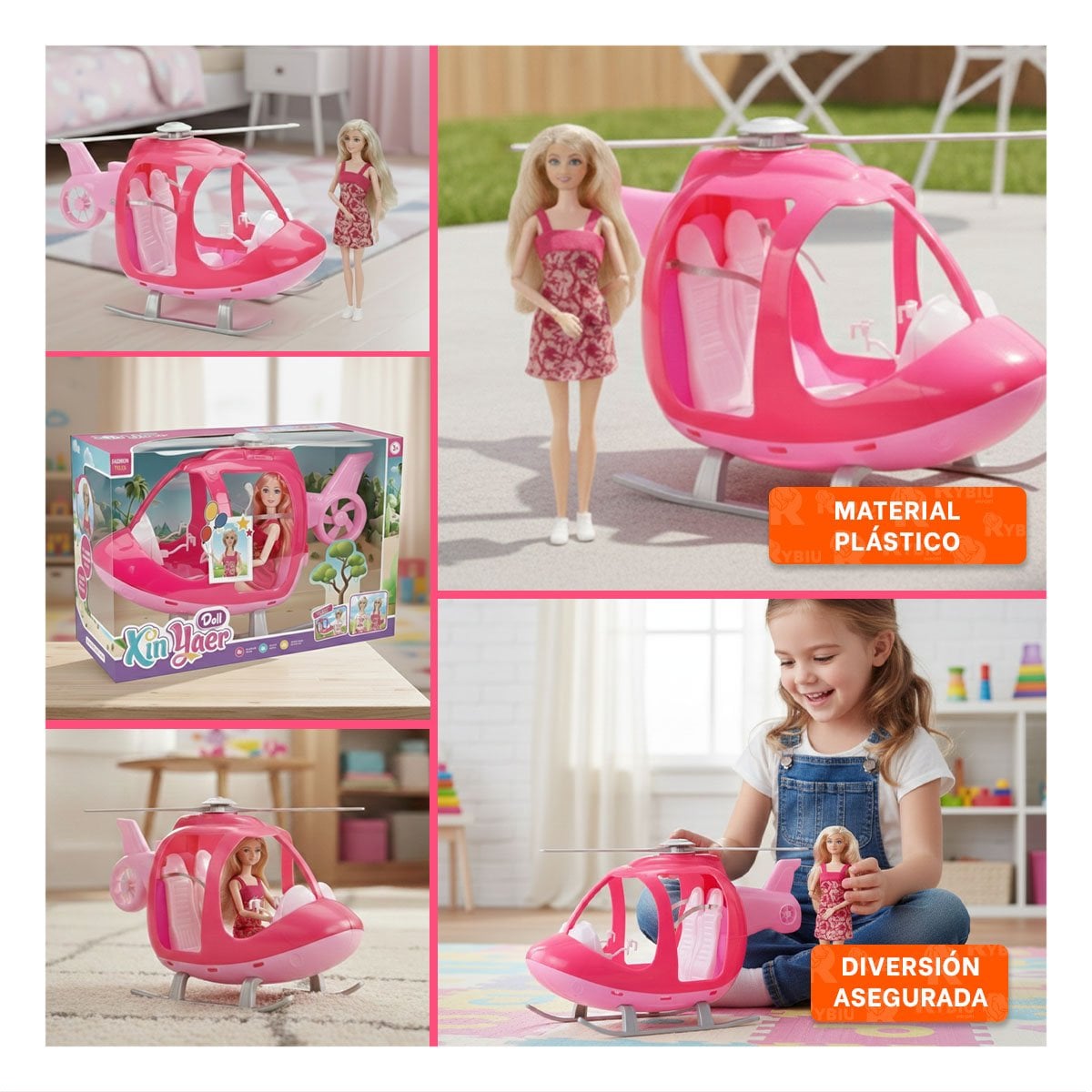 PACK2 ACCESORIO VOLADOR ROSADO CON FIGURA INTERACTIVA PARA JUEGO RECREATIVO YPAPEL REGALO - 3