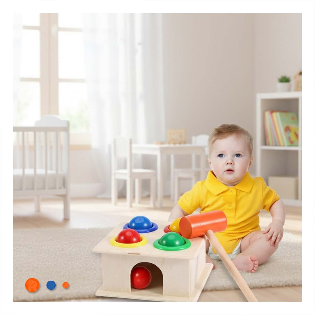 PACK2 EQUIPO GOLPEA LA PELOTA MULTICOLOR JUEGO DE HABILIDAD PARA FAMILIA - 3