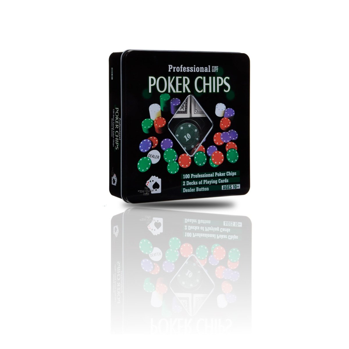 PACK6 COLECCION CLASICA DE POKER NEGRO PARA JUEGOS DE MESA YREGALO STICKER - 2