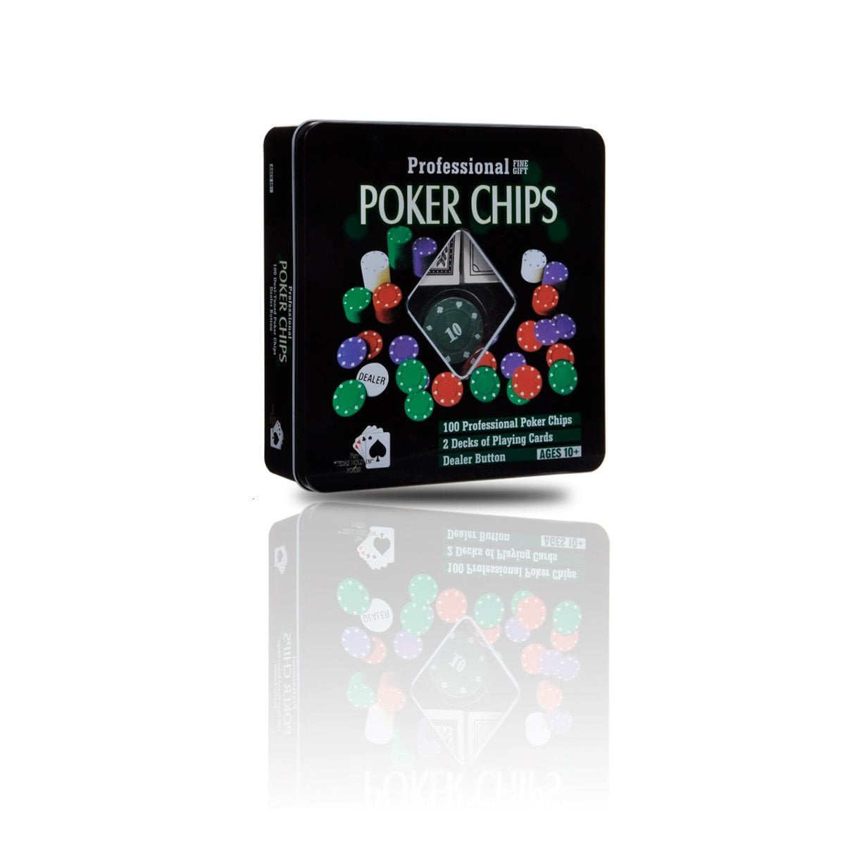 PLACAS CLASICAS DE POKER NEGRO PARA JUEGOS DE MESA EN CASA YLIGAS REGALO - 3