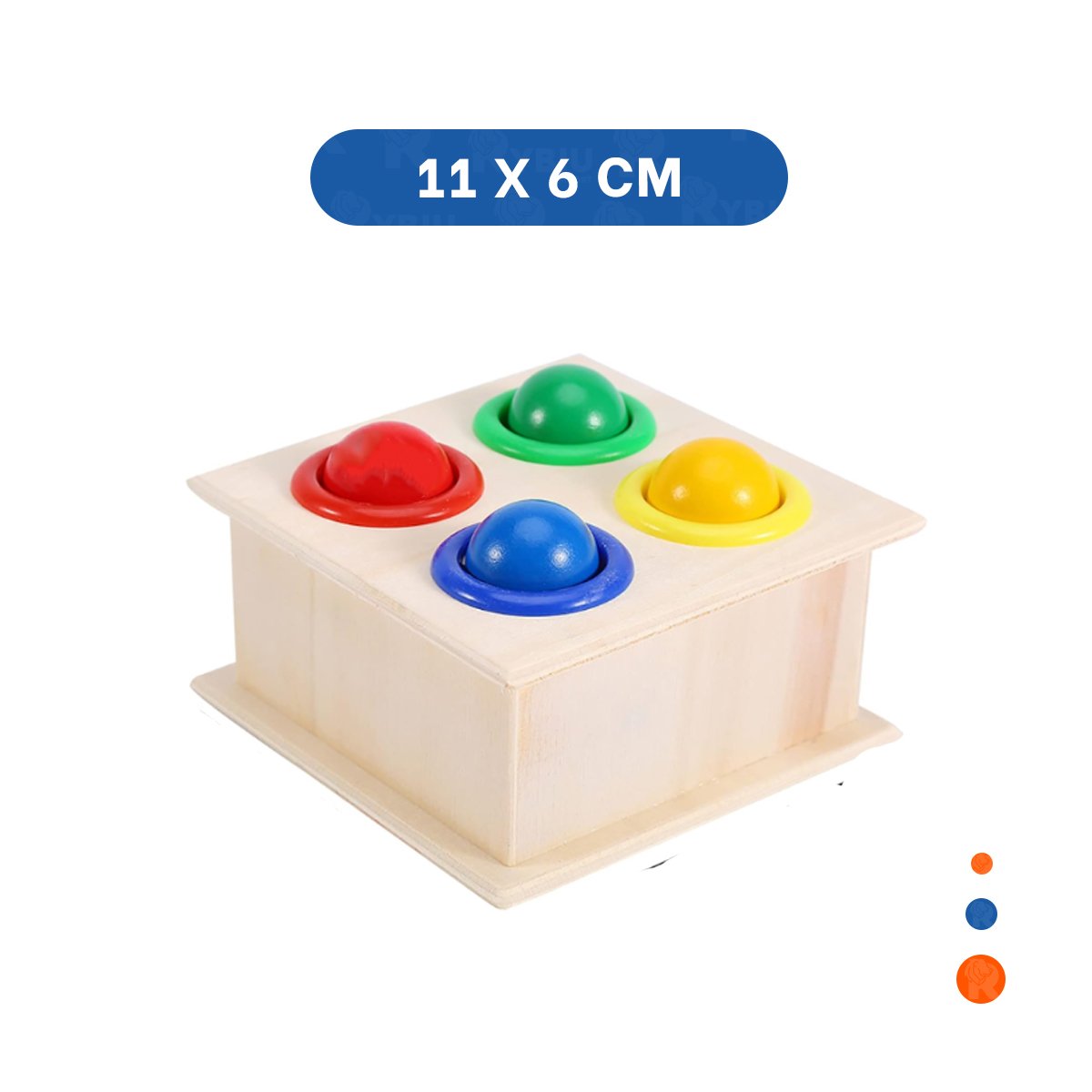 PACK6 CENTRO RECREATIVO GOLPEA LA PELOTA MULTICOLOR PARA FAMILIA - 4