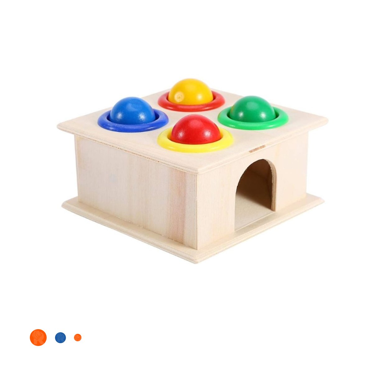 SISTEMA GOLPEA LA PELOTA MULTICOLOR JUEGO DIDACTICO PARA CASA Y FAMILIA YLIGAS REGALO - 3