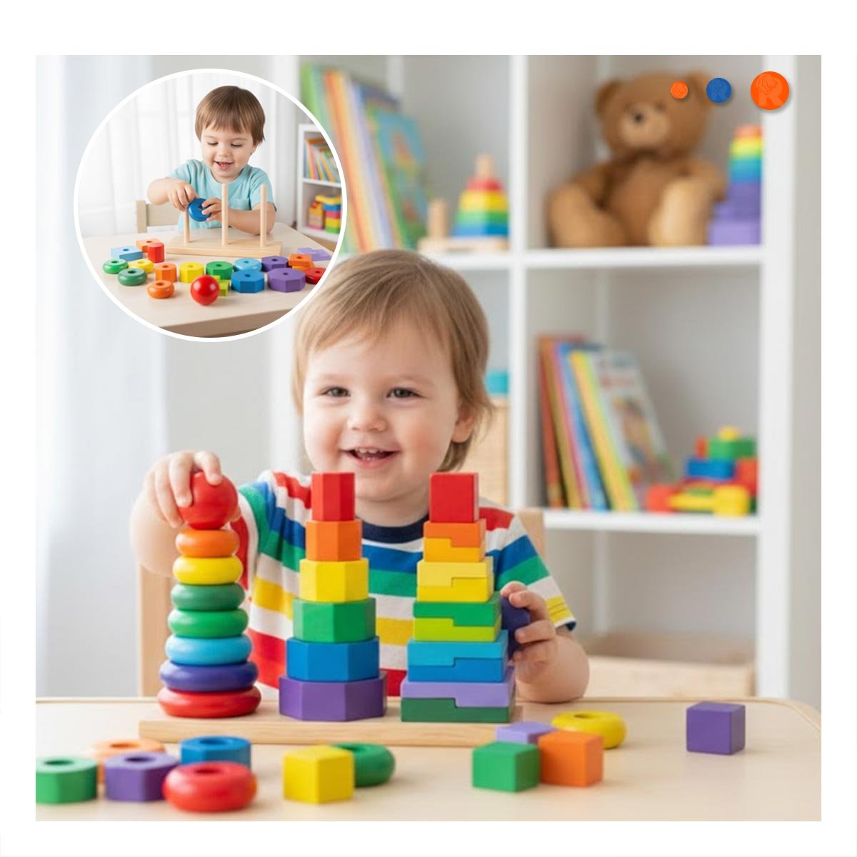 PACK2 PILAS APILABLES MULTICOLOR PARA JUEGO CREATIVO EN HOGAR CON AMIGOS - 5