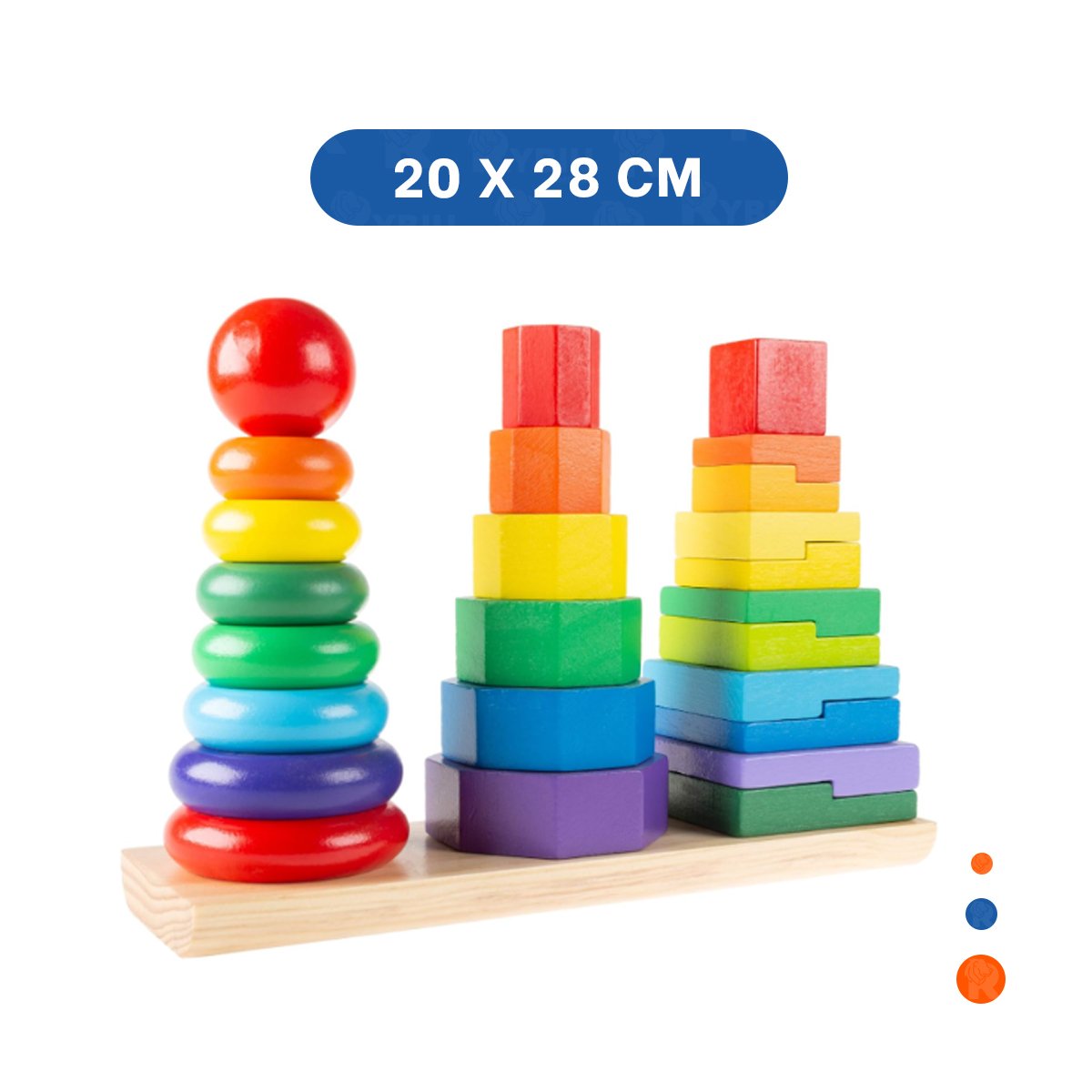 FORMAS APILABLES MULTICOLOR PARA JUEGO CREATIVO EN HOGAR CON AMIGOS YPAPEL REGALO - 4