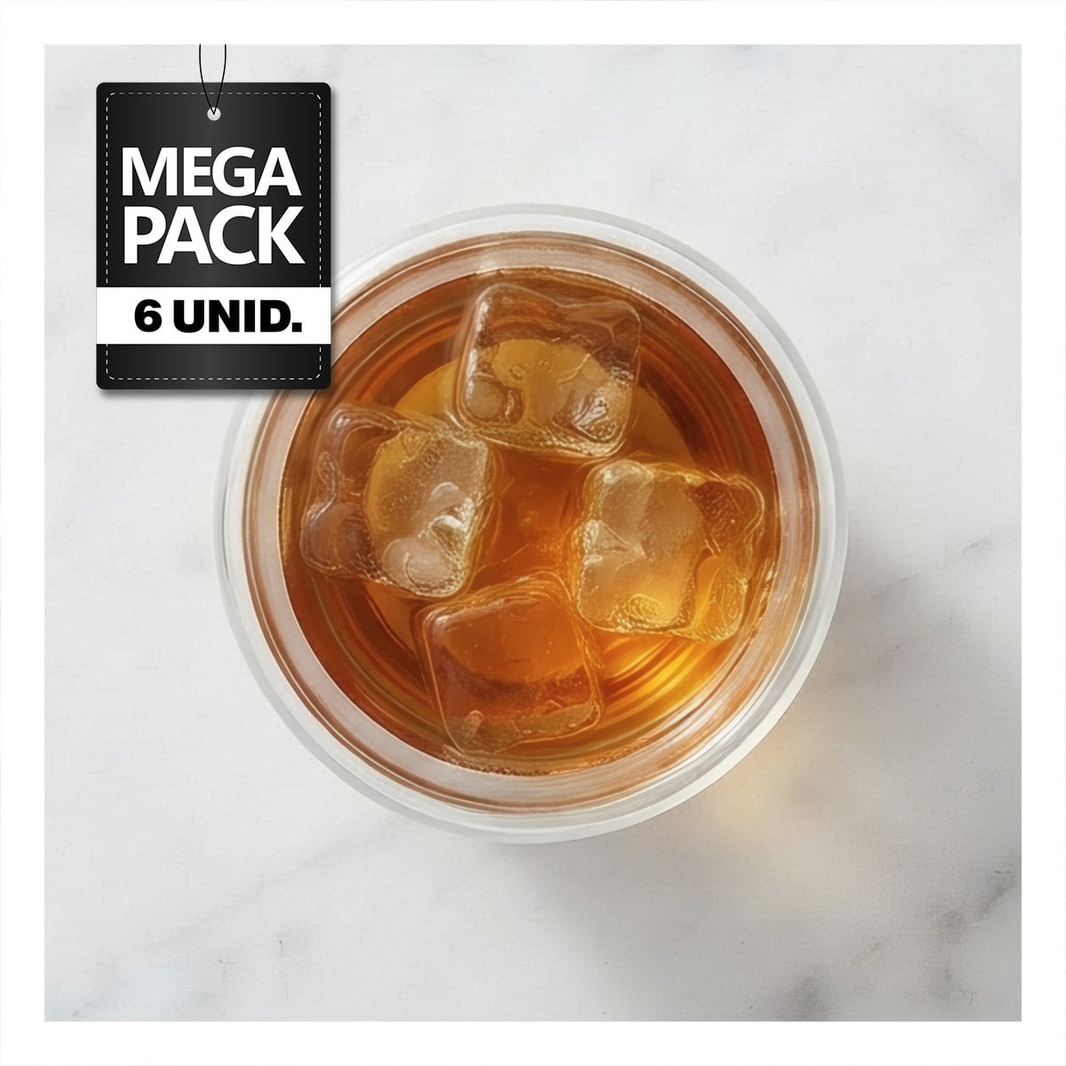 PACK6 TAZA DE VIDRIO PARA CAFÉ ESPRESSO CON DOBLE CAPA TRANSPARENTE 10X10CM YPAPEL REGALO - 1