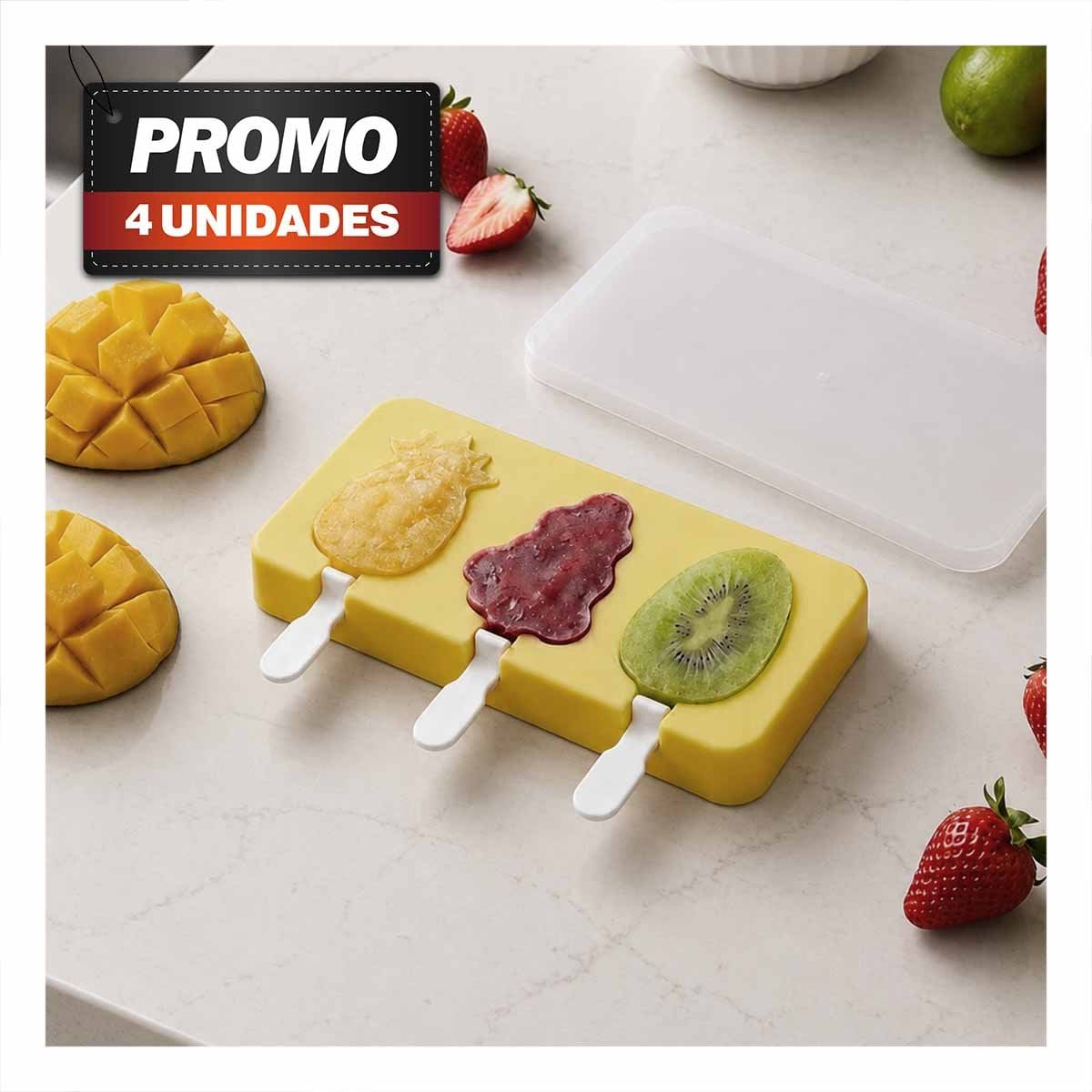 PACK4 PREPARADOR PRACTICO PARA CREAR HELADOS DE FRUTAS EN CASA - 1