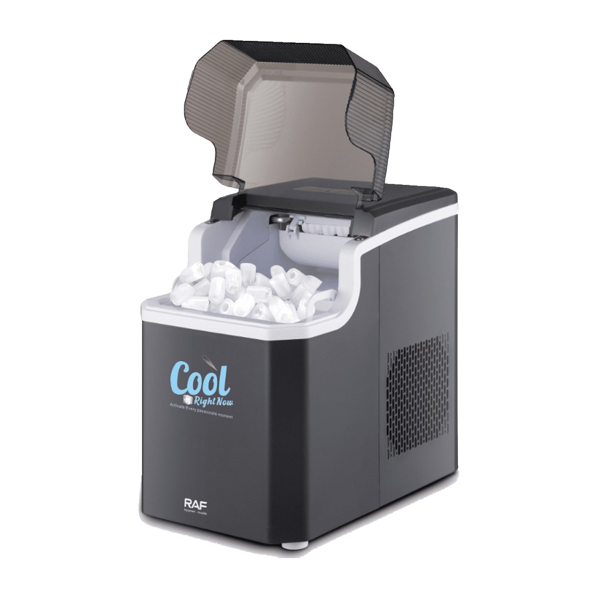 GENERADOR DE NEGRO ACERO INOXIDABLE DE HIELO RAPIDO PARA SUS JUGOS Y SODAS YREGALO STICKER - 3
