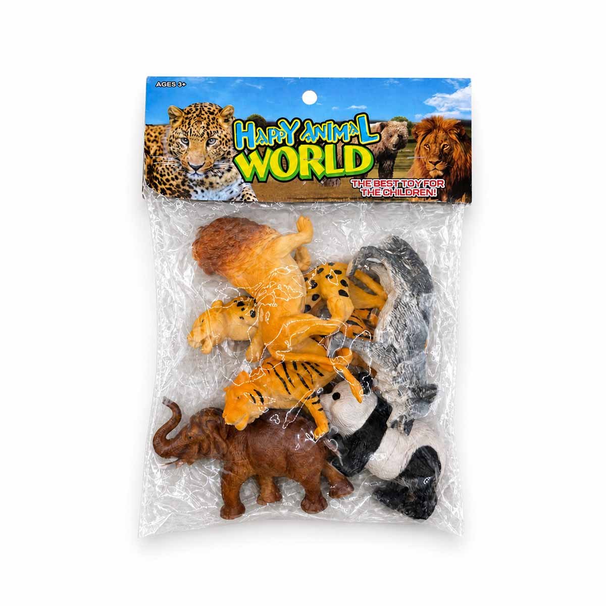JUEGO BOLSA ANIMALES SILVESTRES 6 PIEZAS MULTICOLOR CON DISENO DIVERTIDO Y STICKY - 1