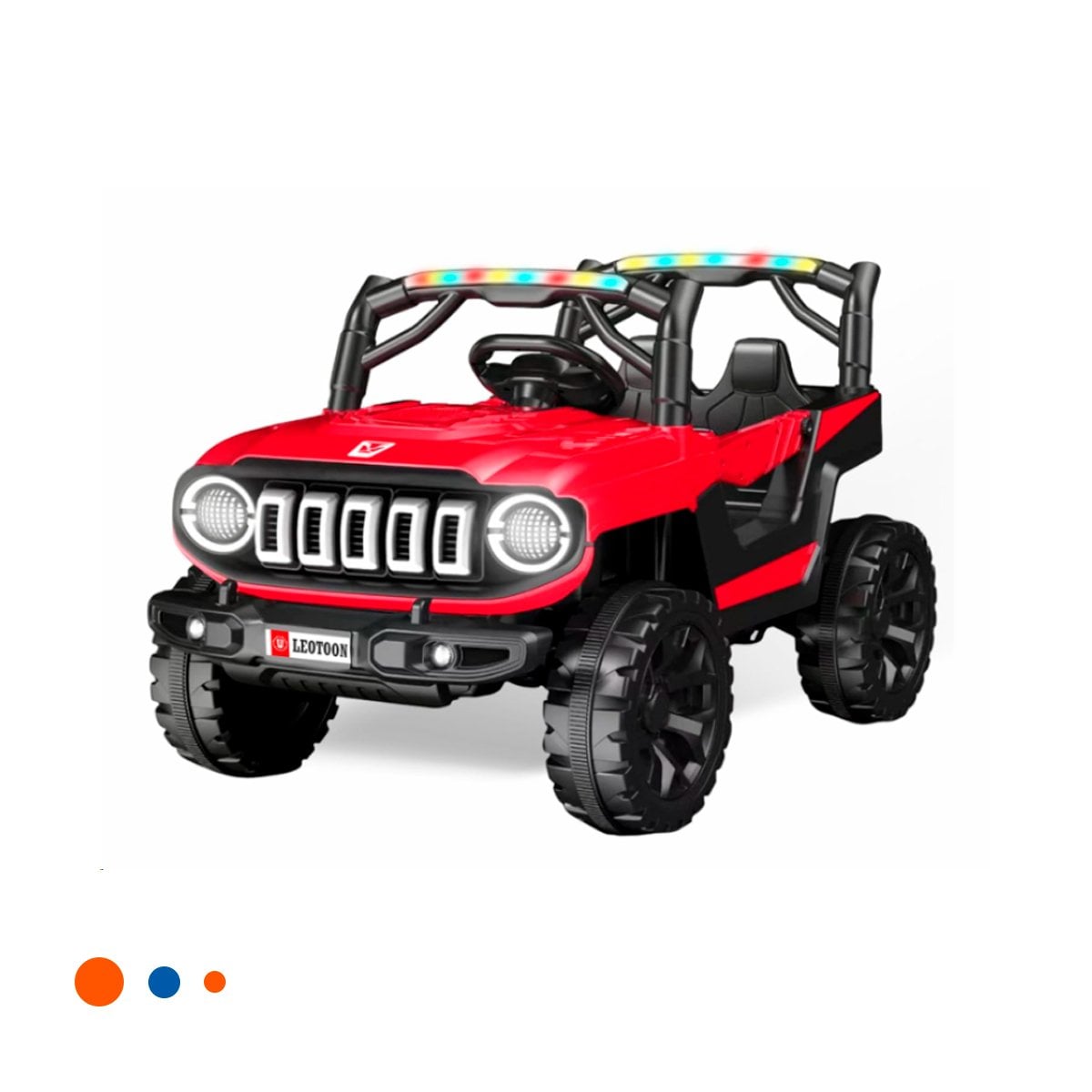 CARRO A BATERIA INFANTIL 4X4 ROJO CON ESTILO DEPORTIVO Y CONDUCCION SUAVE YPAPEL REGALO - 1