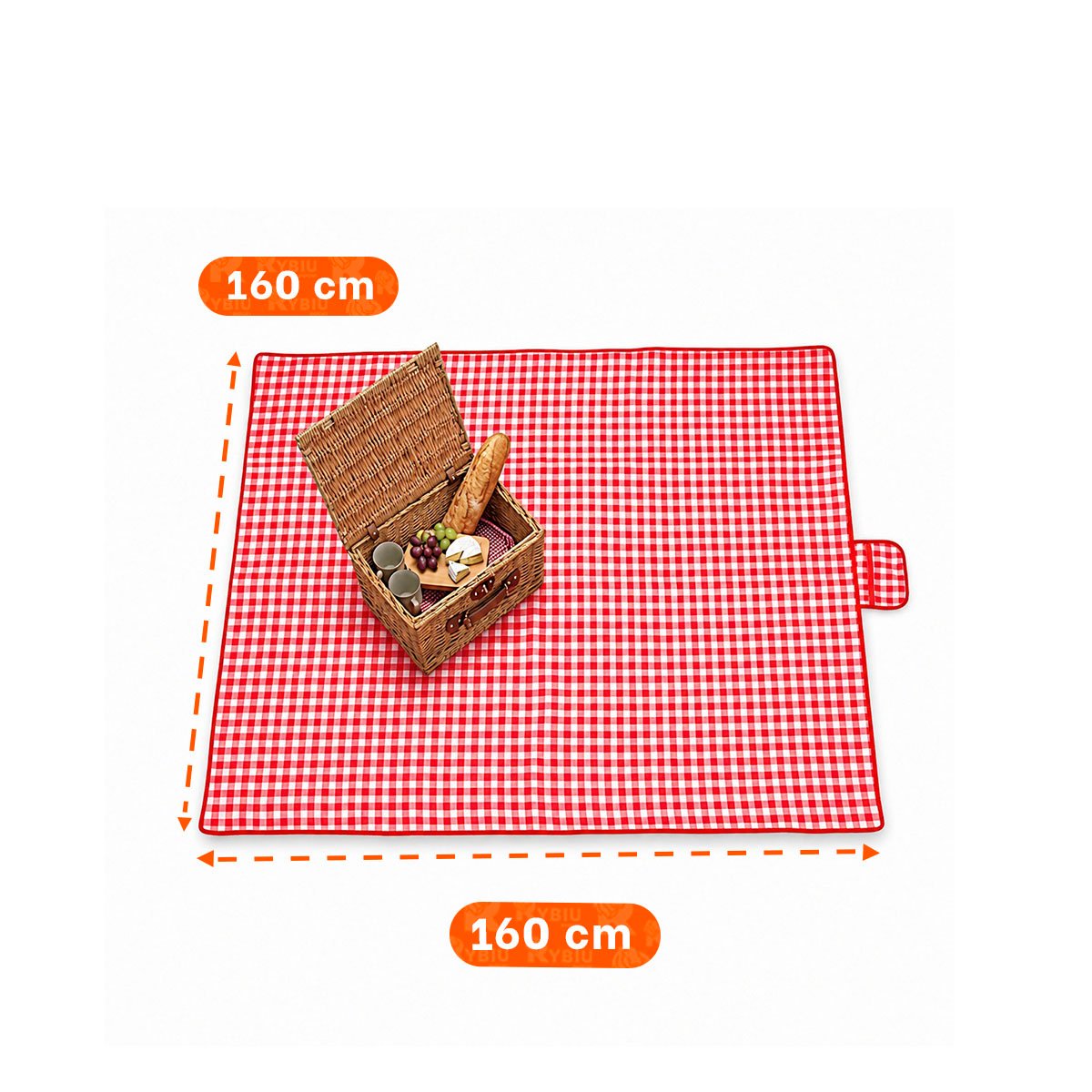 PACK2 COBIJA PARA CAMPING Y PARQUE TIPO CARTERA DE USO PRACTICO - 3