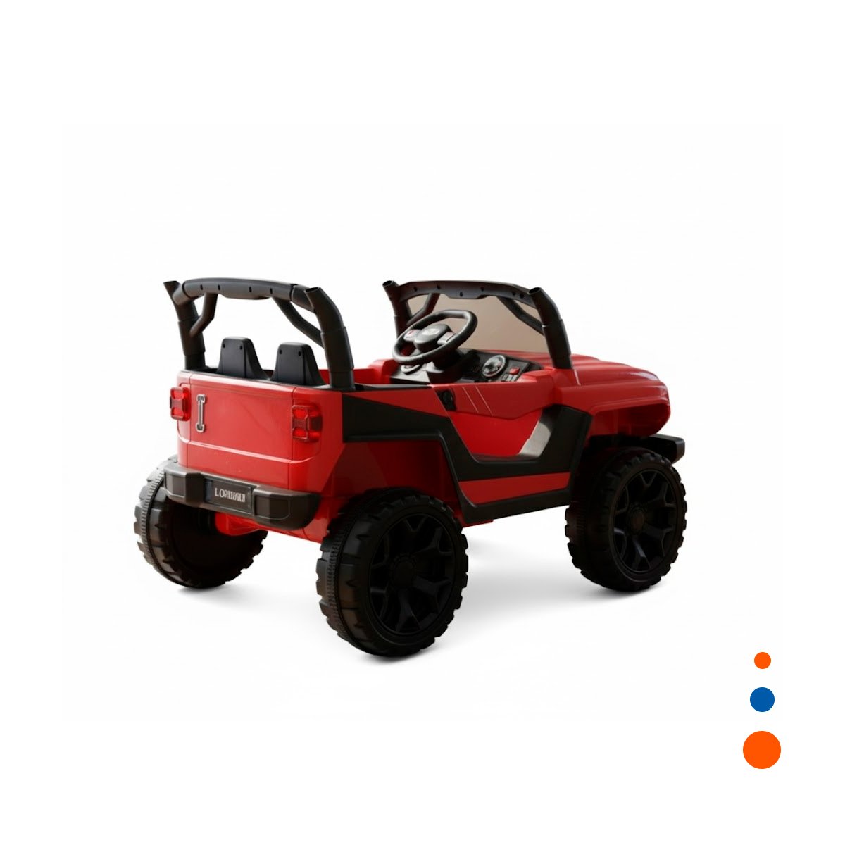 CARRO DE PASEO INFANTIL 4X4 ROJO CON ASIENTO COMODO Y MANEJO FACIL YREGALO STICKER - 3