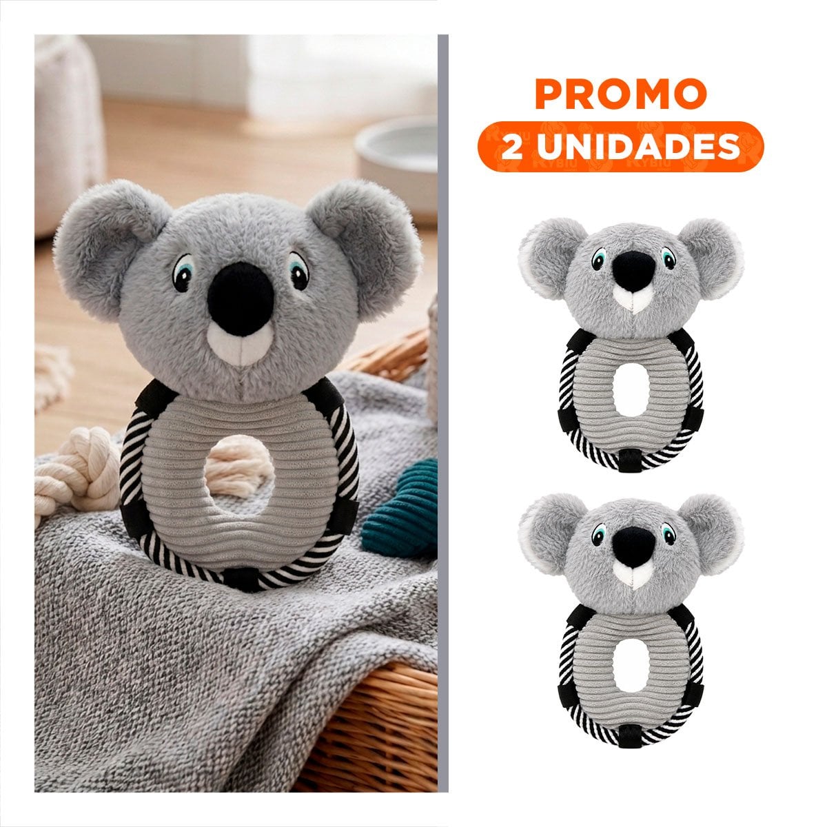PACK2 ADORNO DECORATIVO KOALA ARO PLOMO PARA ESPACIOS DEL HOGAR Y REGALO YREGALO STICKER - 1