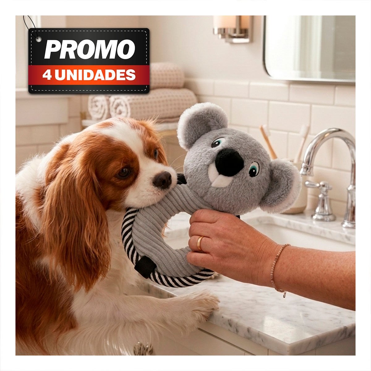 PACK4 PELUCHE DE KOALA ARO PLOMO PARA HABITACION INFANTIL Y COLECCION - 1