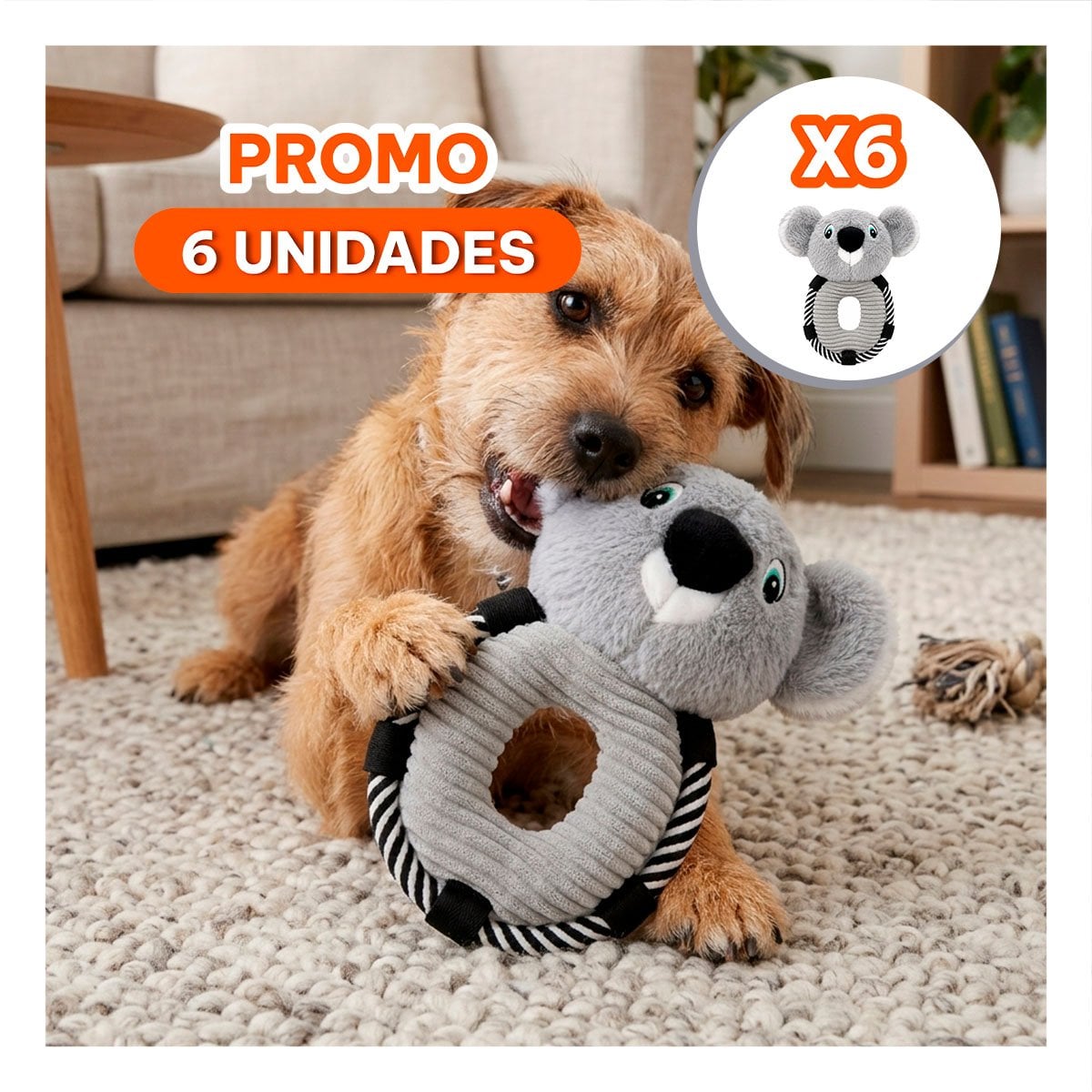 PACK6 MUNECO DE KOALA ARO PLOMO PARA HABITACION Y AMBIENTE DEL HOGAR YREGALO STICKER - 1