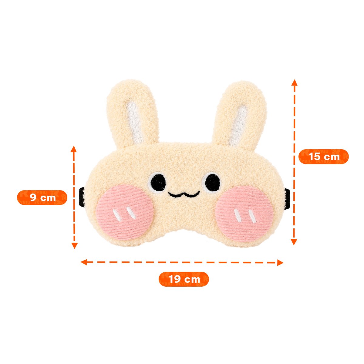 PACK12 ANTIFAZ CONEJO PELUCHE BEIGE DE FELPA COMODA PARA DESCANSAR EN LA NOCHE - 3