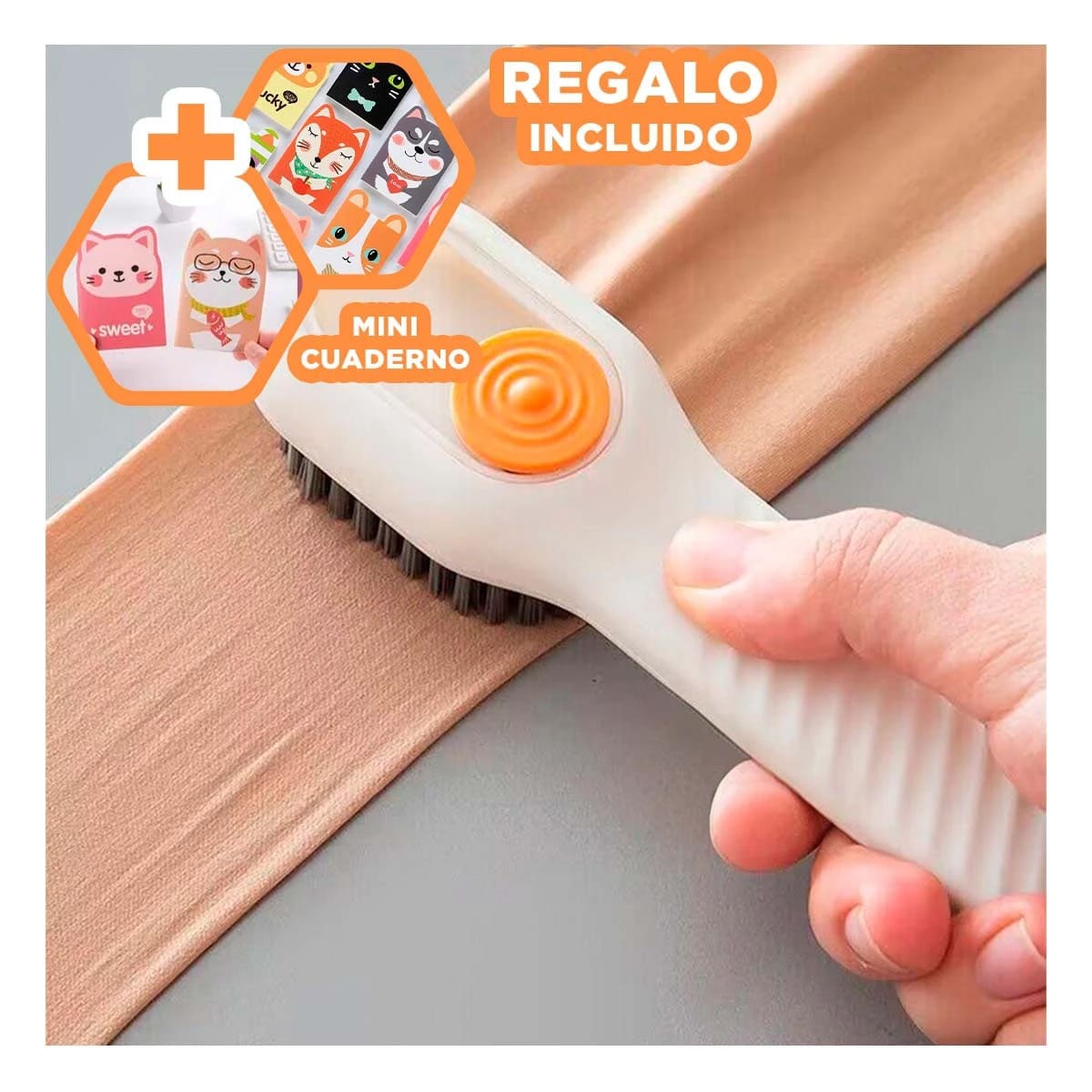 PACK5 CEPILLO PRACTICO INTEGRADO BLANCO Y+REGALO AGENDITA - 1