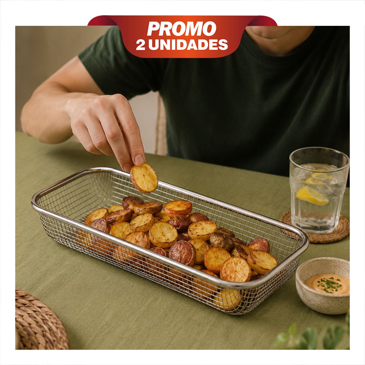 PACK2 ORGANIZADOR DE MALLA PLATEADO RECTANGULAR PARA COCINA 31X12,5X5,8CM YREGALO STICKER - 1