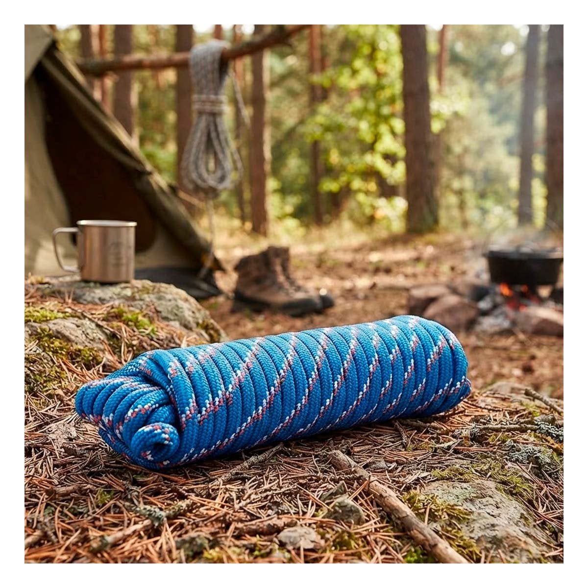 CORDON AZUL DE GRAN DURABILIDAD PARA DEPORTES EN EL CAMPO Y ESCALADA - 1